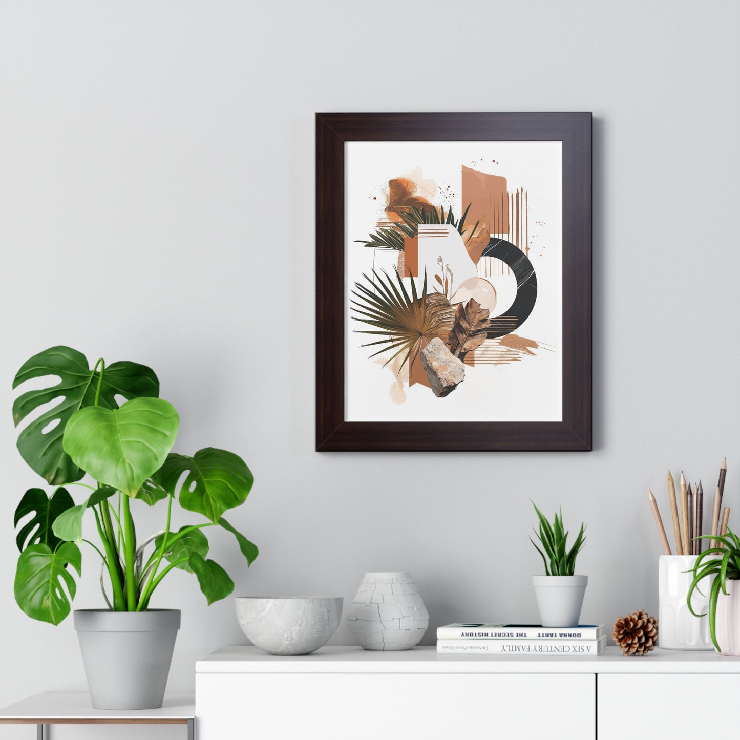 Tropical Eclectic Framed Vertical Poster