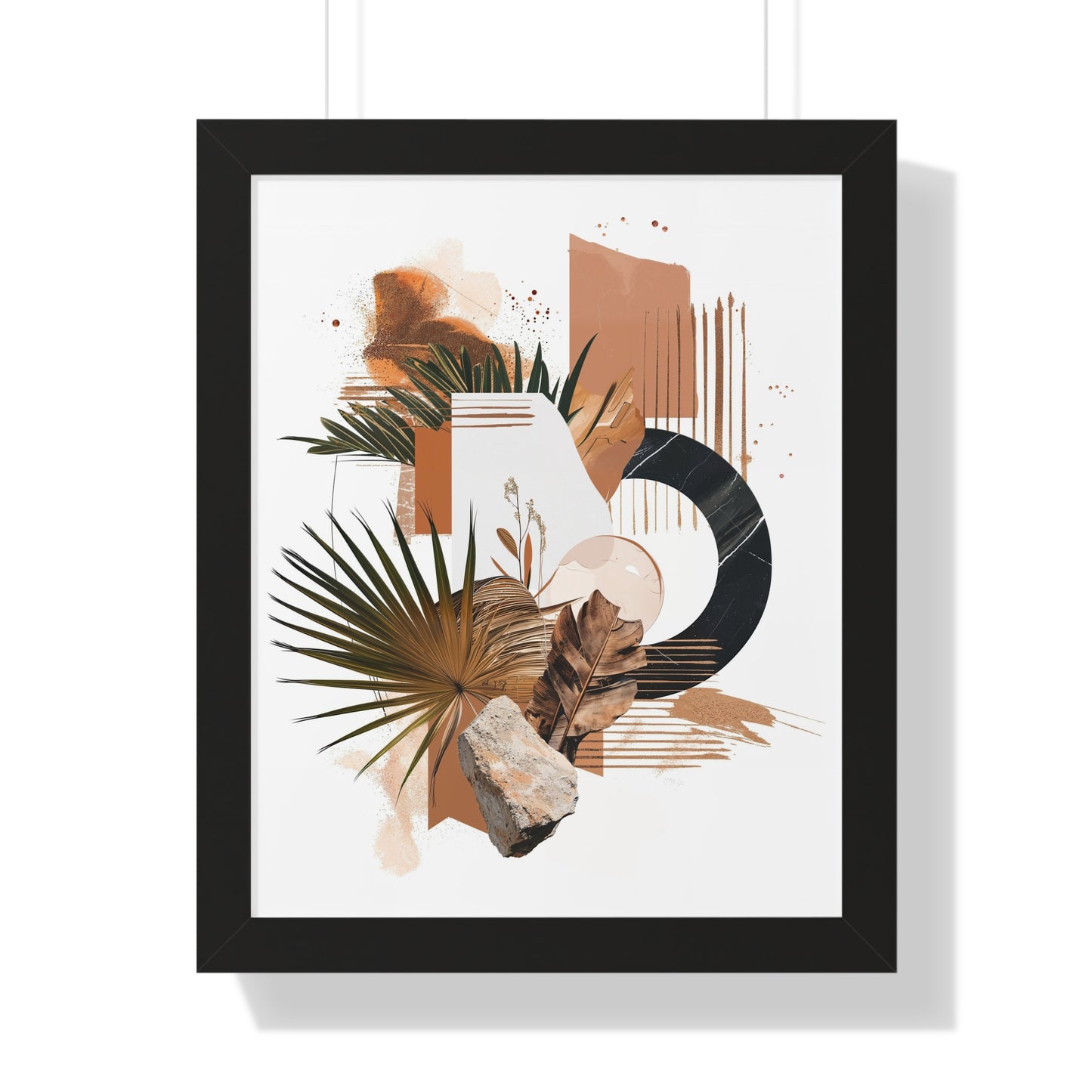 Tropical Eclectic Framed Vertical Poster
