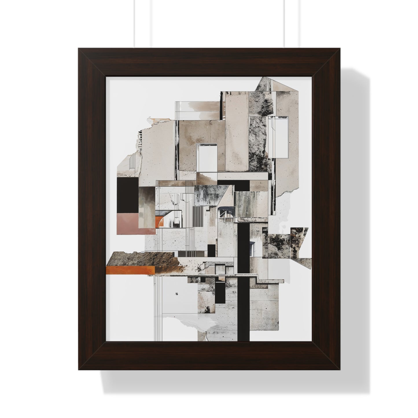 Brutalist Framed Vertical Poster