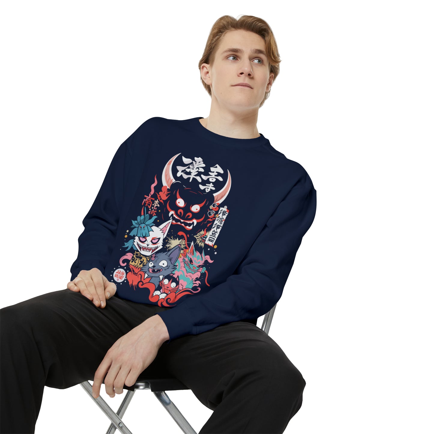 Haku Cat Dyed Sweatshirt