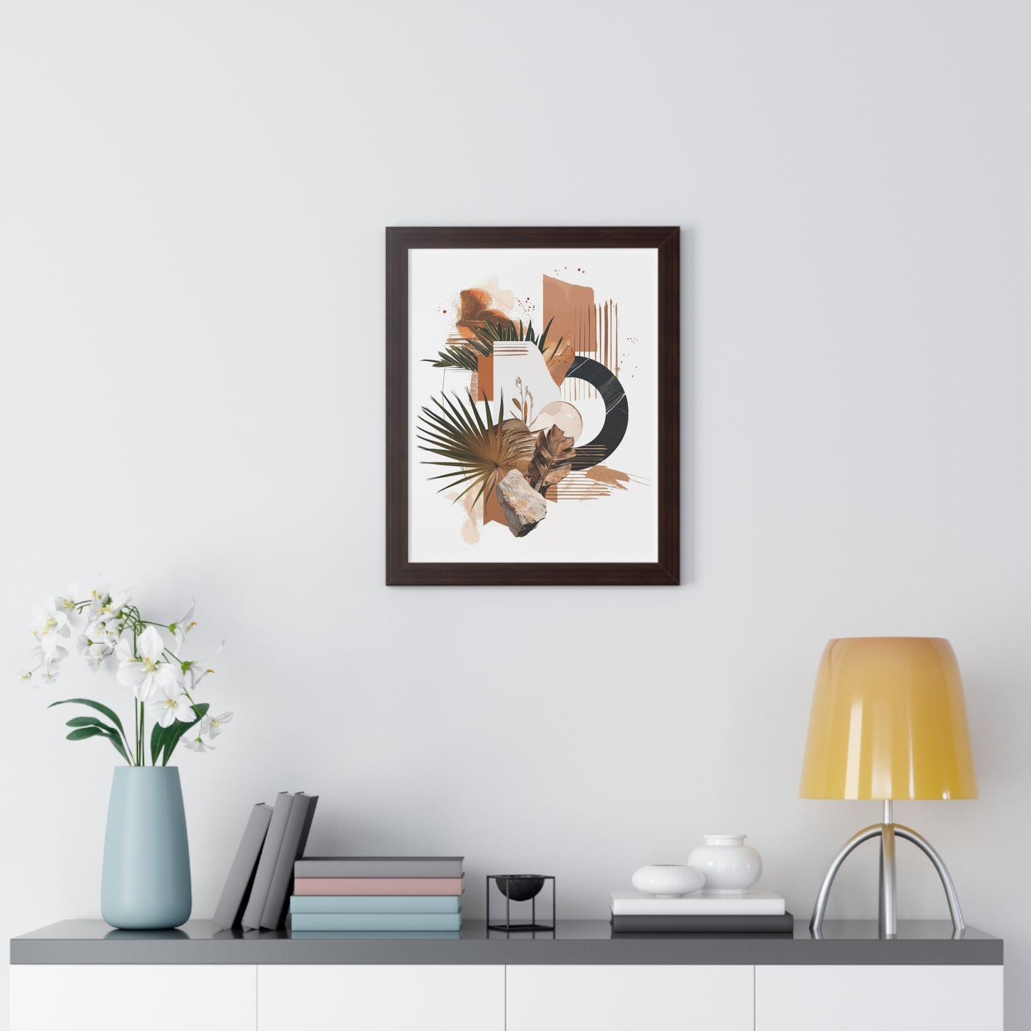 Tropical Eclectic Framed Vertical Poster