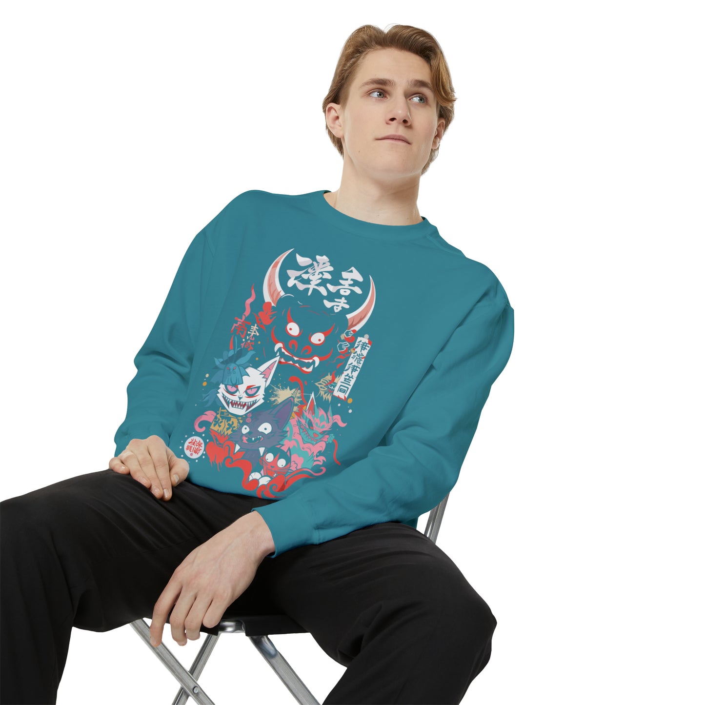 Haku Cat Dyed Sweatshirt