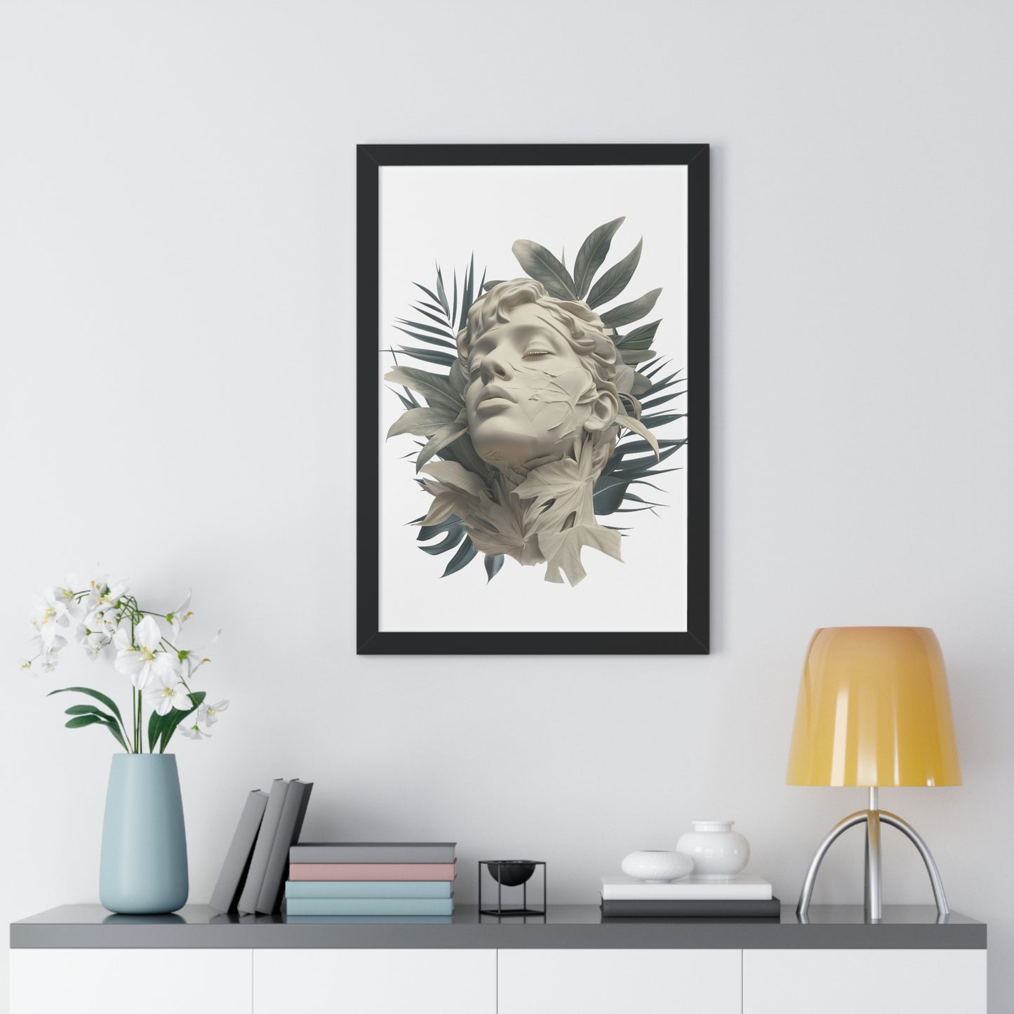 Tropical Eclectic Framed Vertical Poster