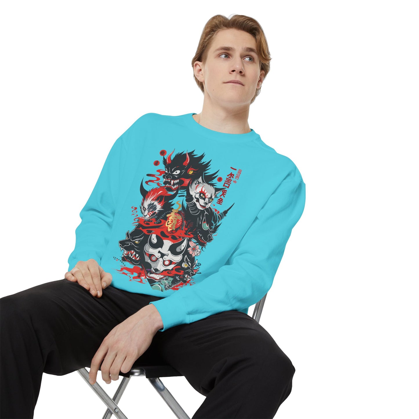 Haku Cat Dyed Sweatshirt