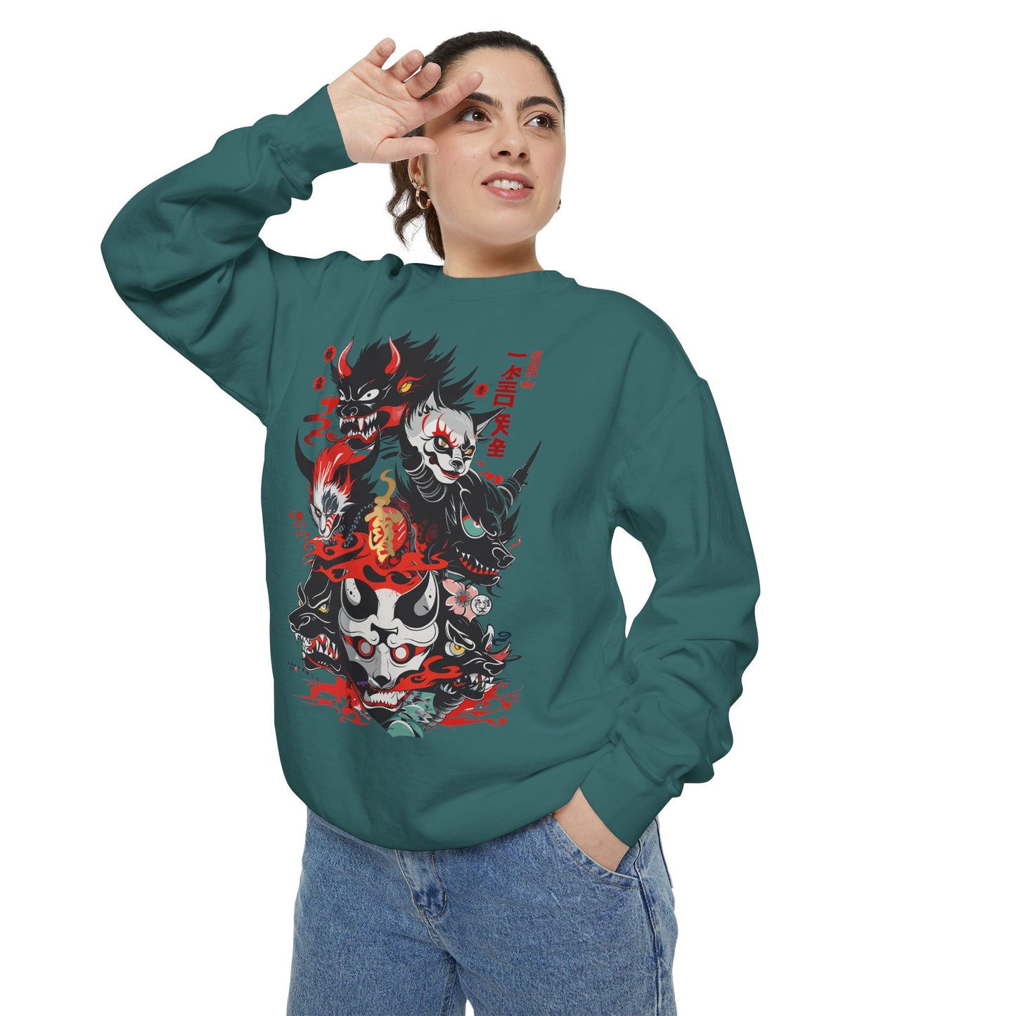 Haku Cat Dyed Sweatshirt