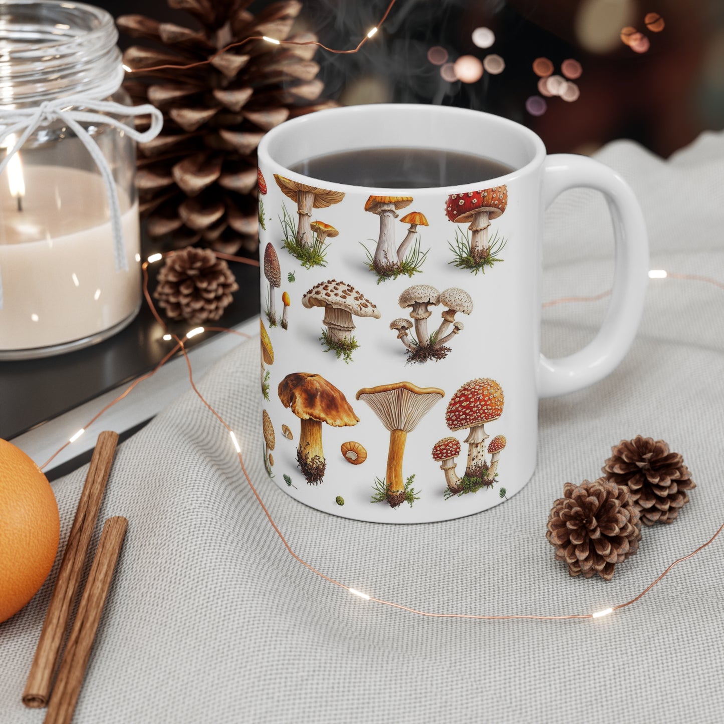 Mushroom Ceramic Mug 11oz