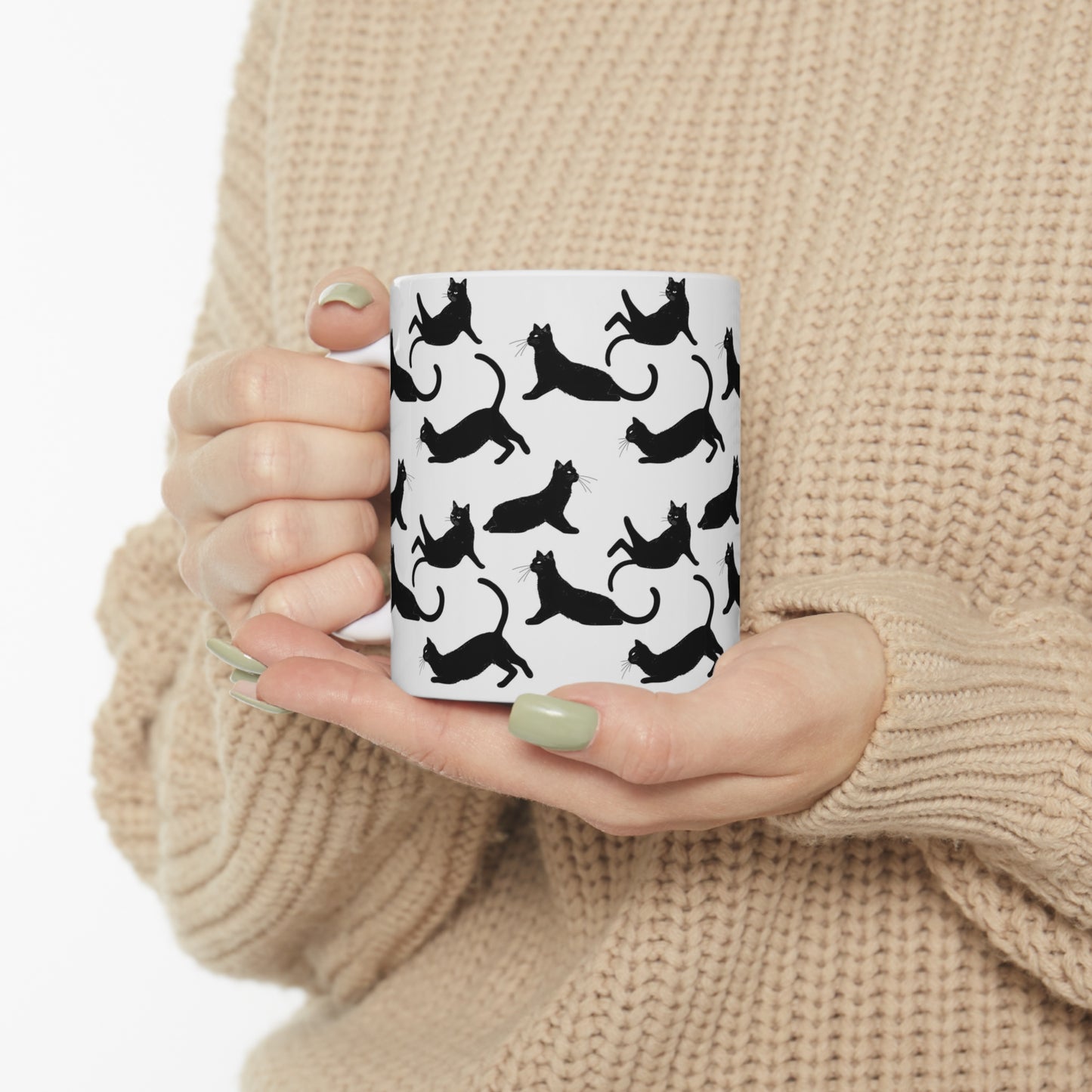 Relaxed Cat Ceramic Mug 11oz