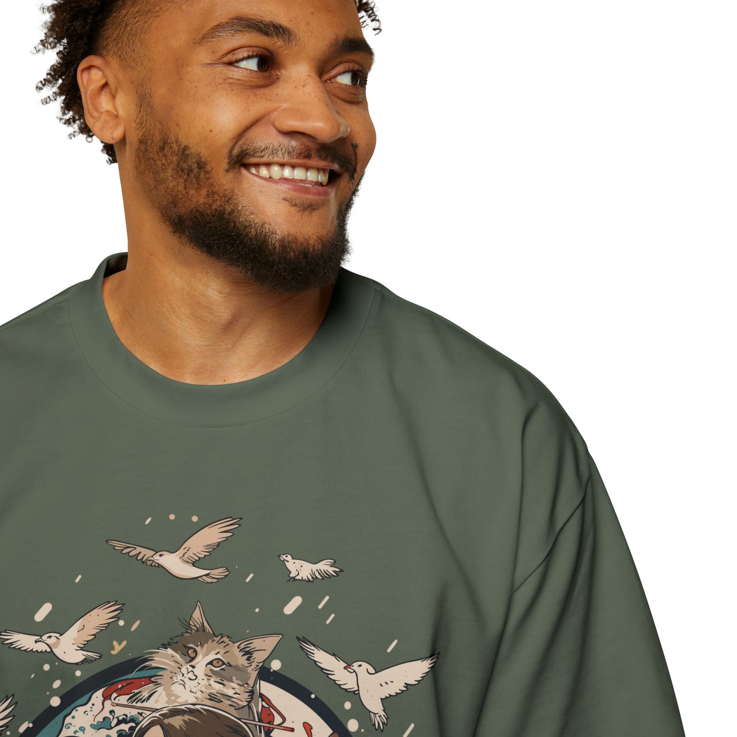 Haku Cats Heavy Oversized Tee