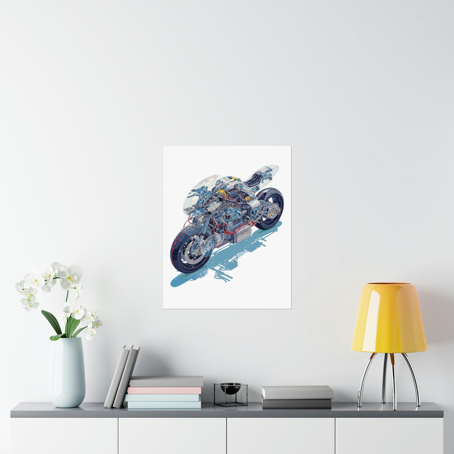 Neo Tokyo Bike  Matte Vertical Posters