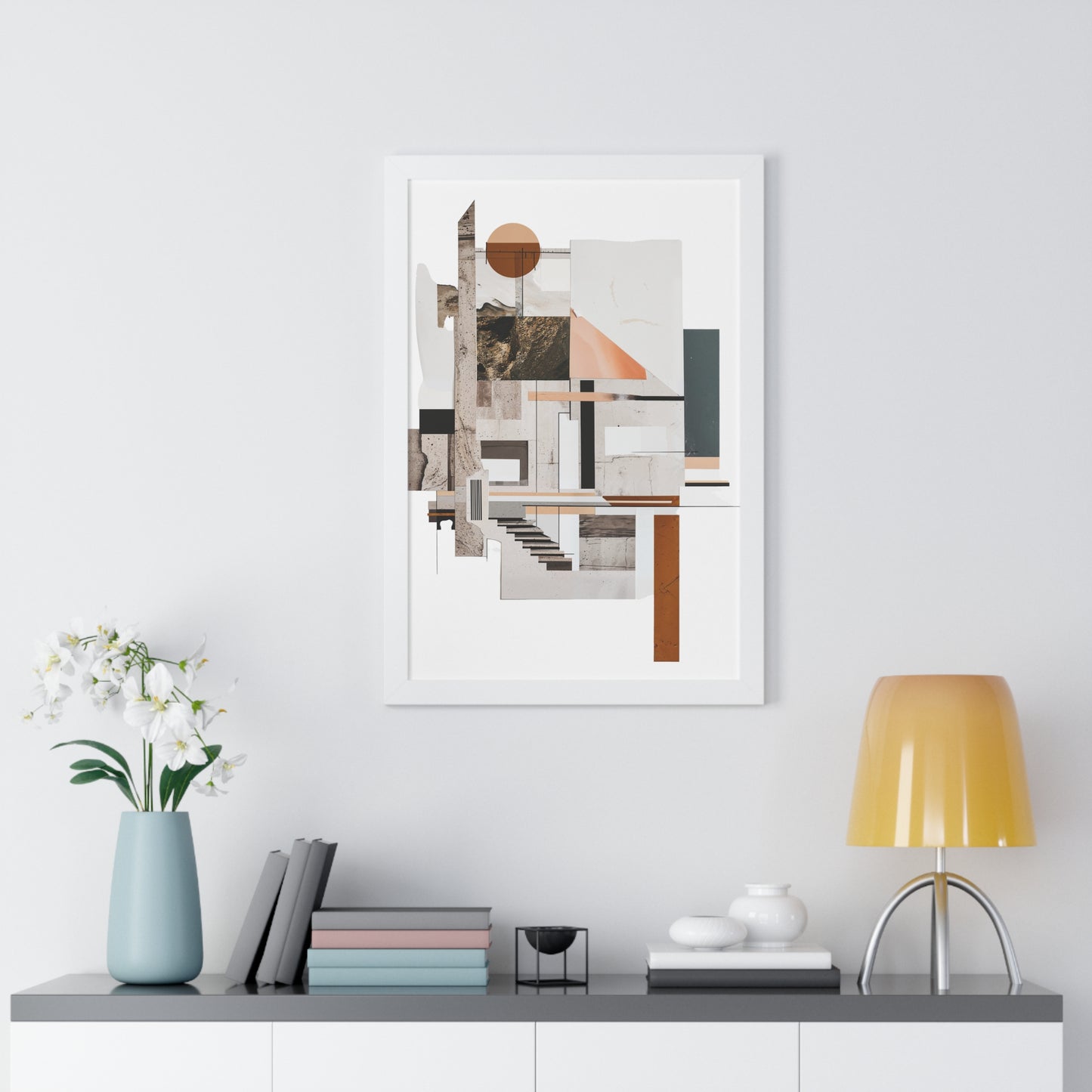 Brutalist Framed Vertical Poster