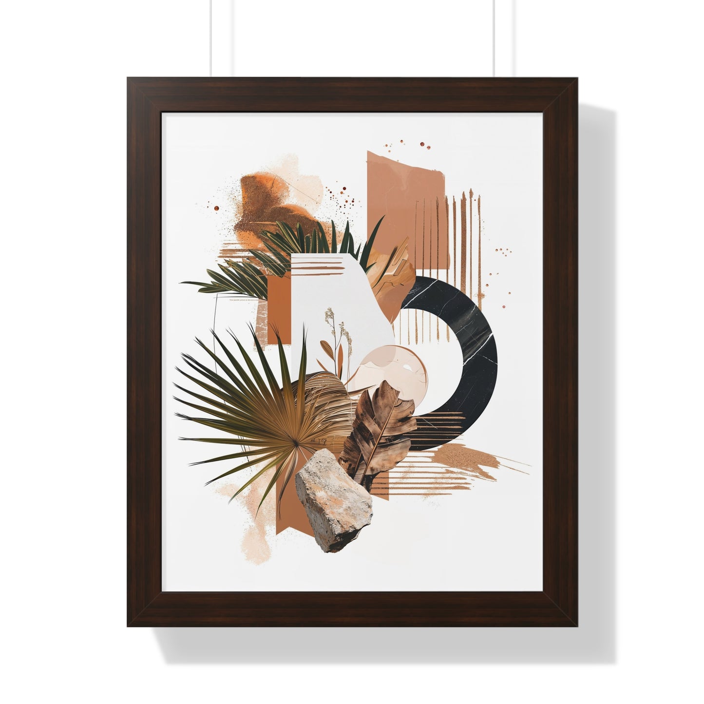 Tropical Eclectic Framed Vertical Poster