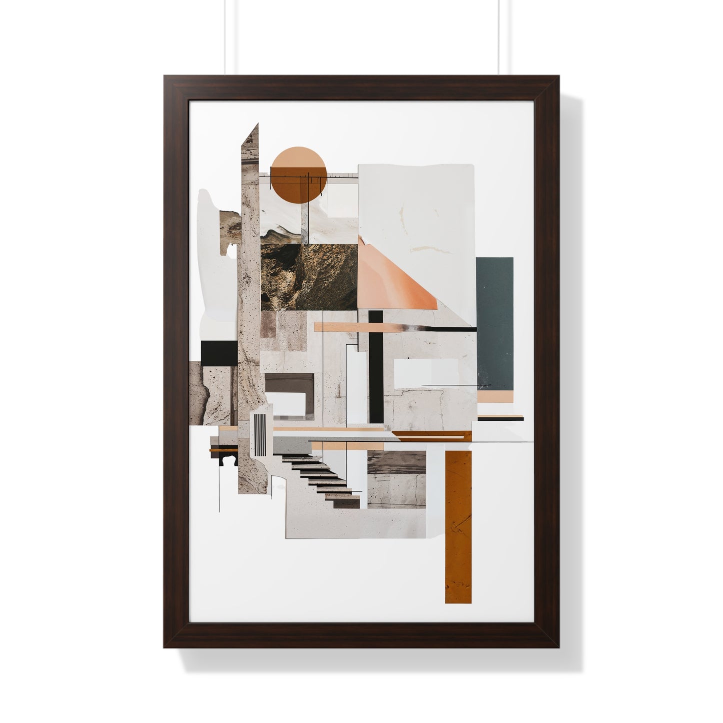 Brutalist Framed Vertical Poster