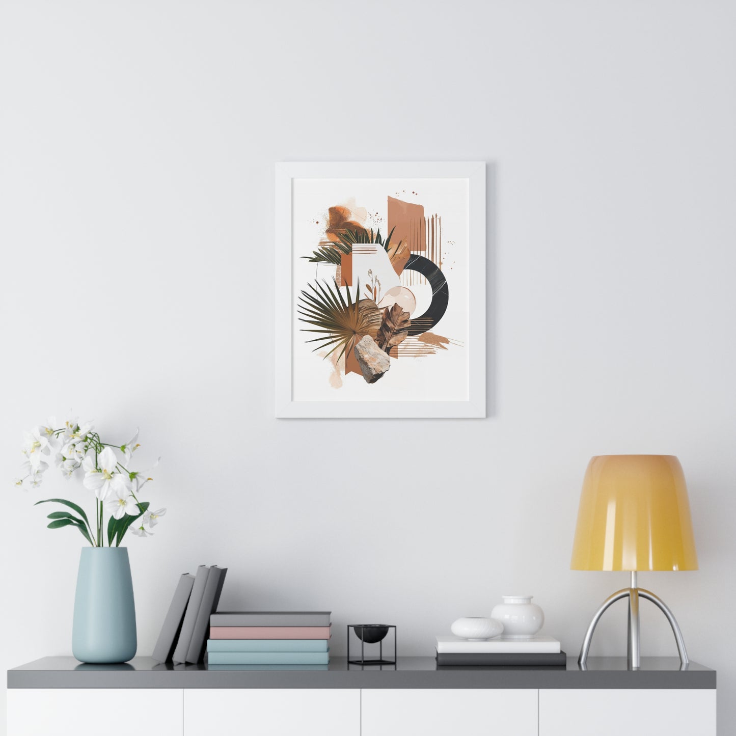 Tropical Eclectic Framed Vertical Poster