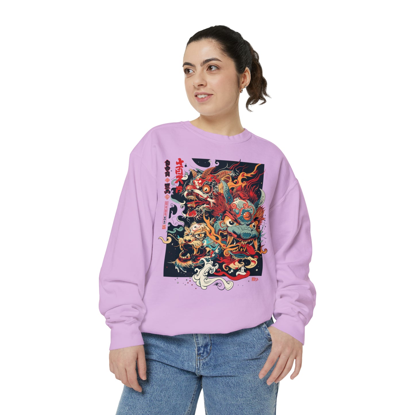 Haku Cat Dyed Sweatshirt