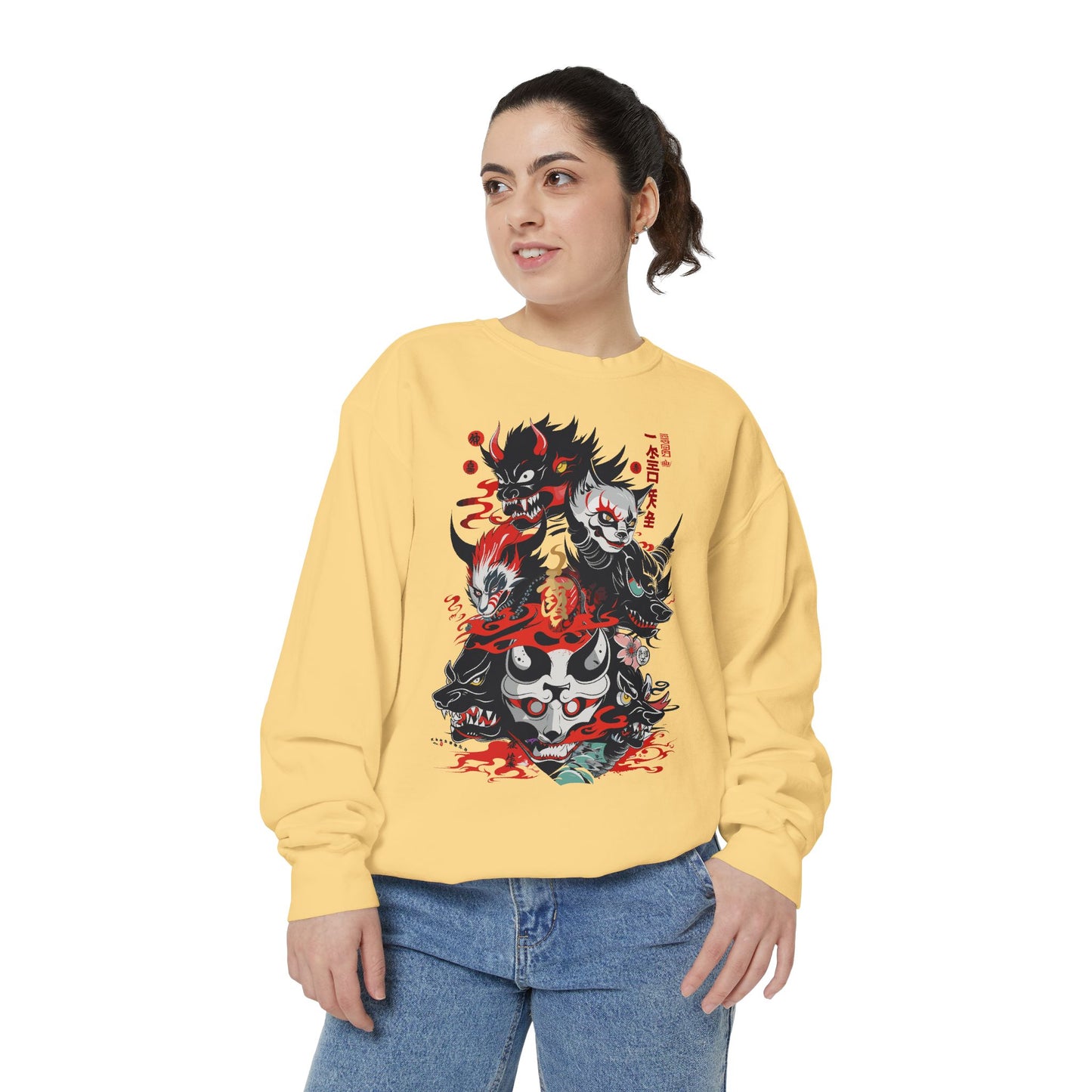 Haku Cat Dyed Sweatshirt