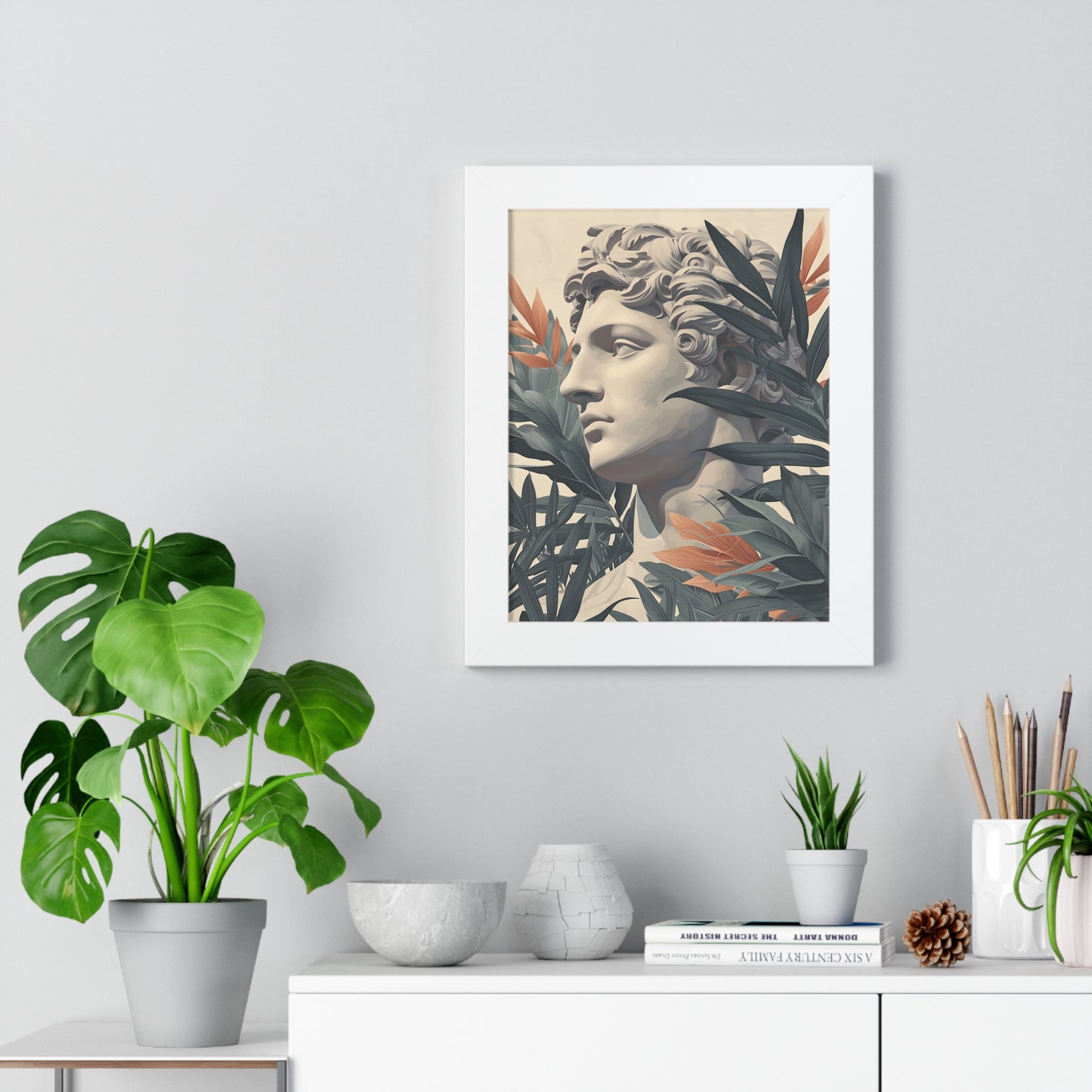 Tropical Eclectic Framed Vertical Poster