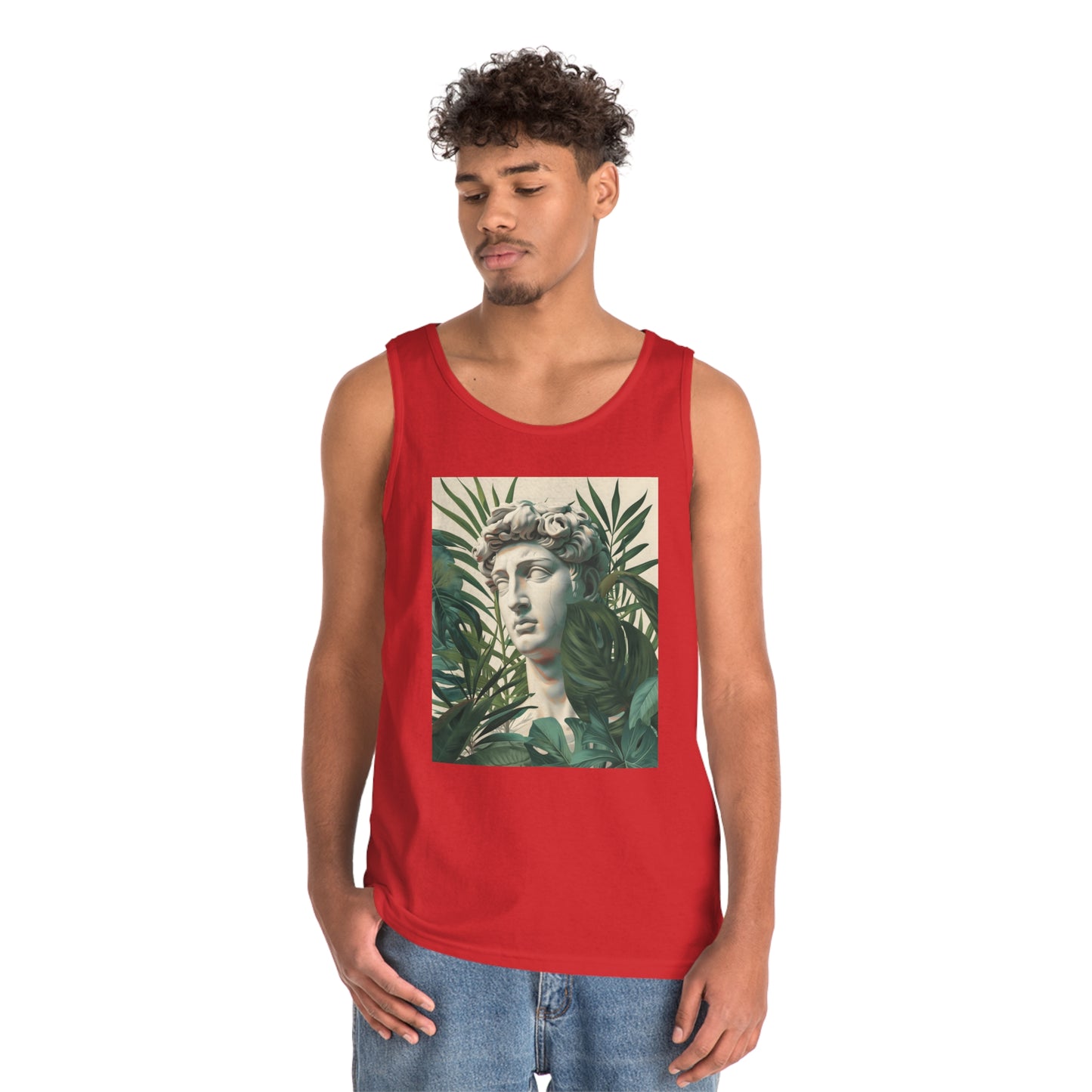 Tropical Eclectic Unisex Heavy Cotton Tank Top