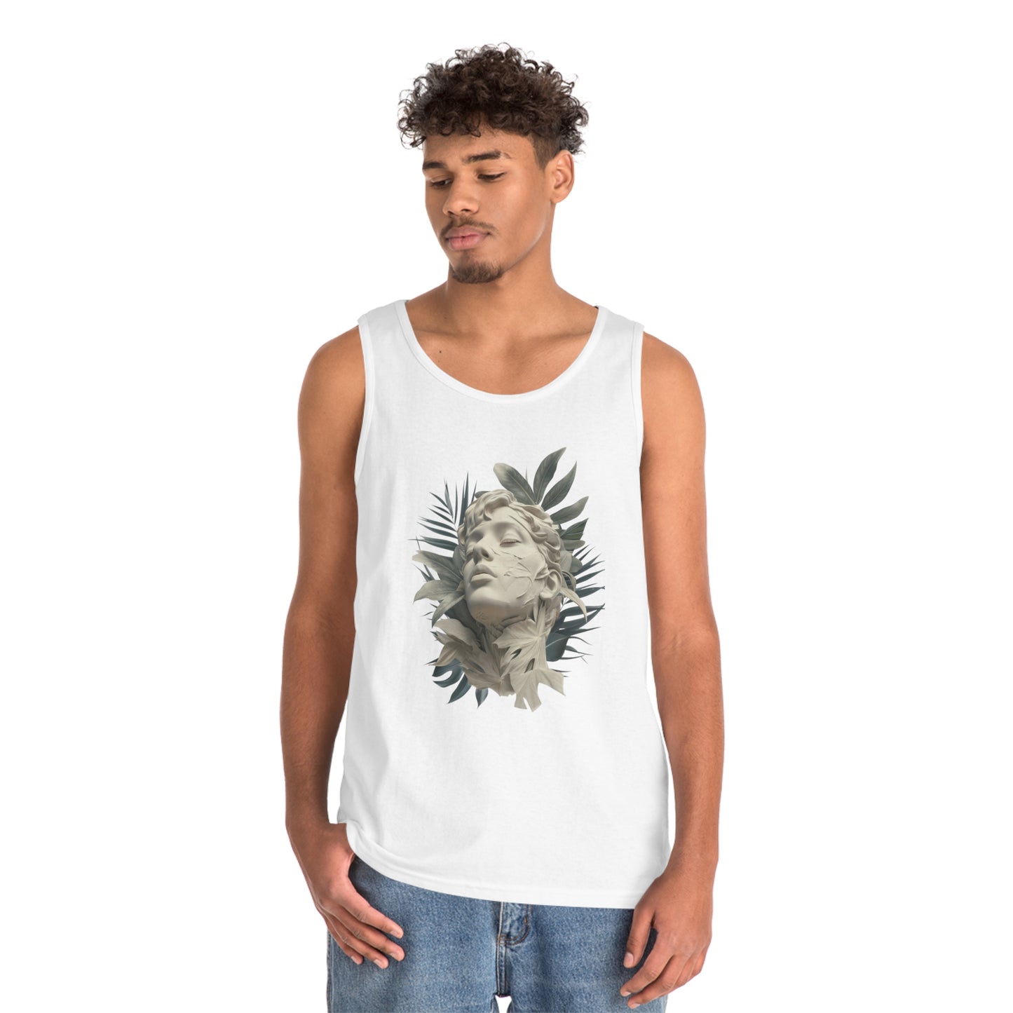 Tropical Eclectic Unisex Heavy Cotton Tank Top