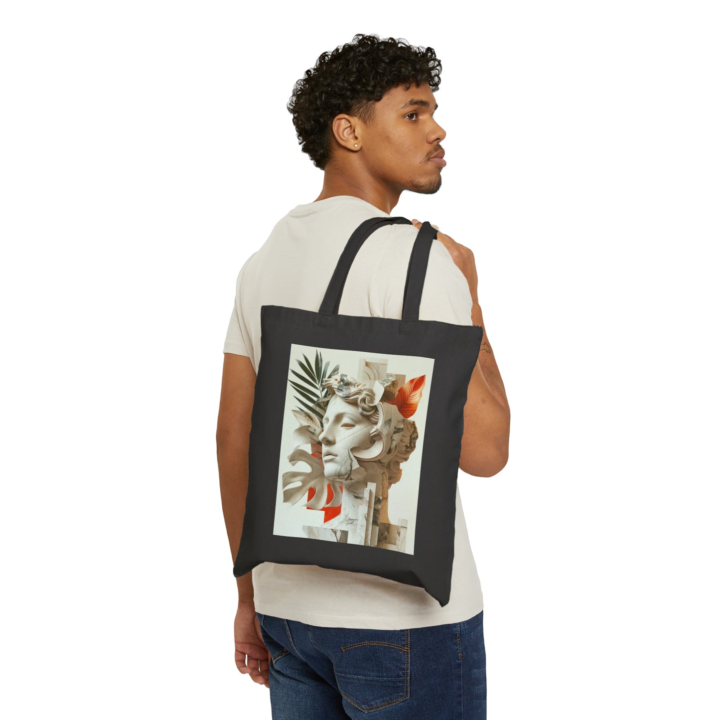 Tropical Eclectic Cotton Canvas Tote Bag