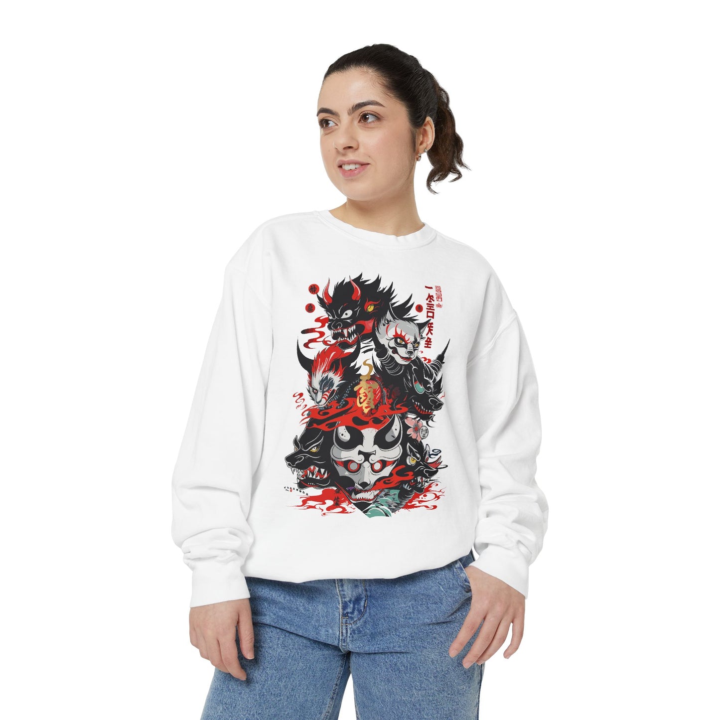 Haku Cat Dyed Sweatshirt