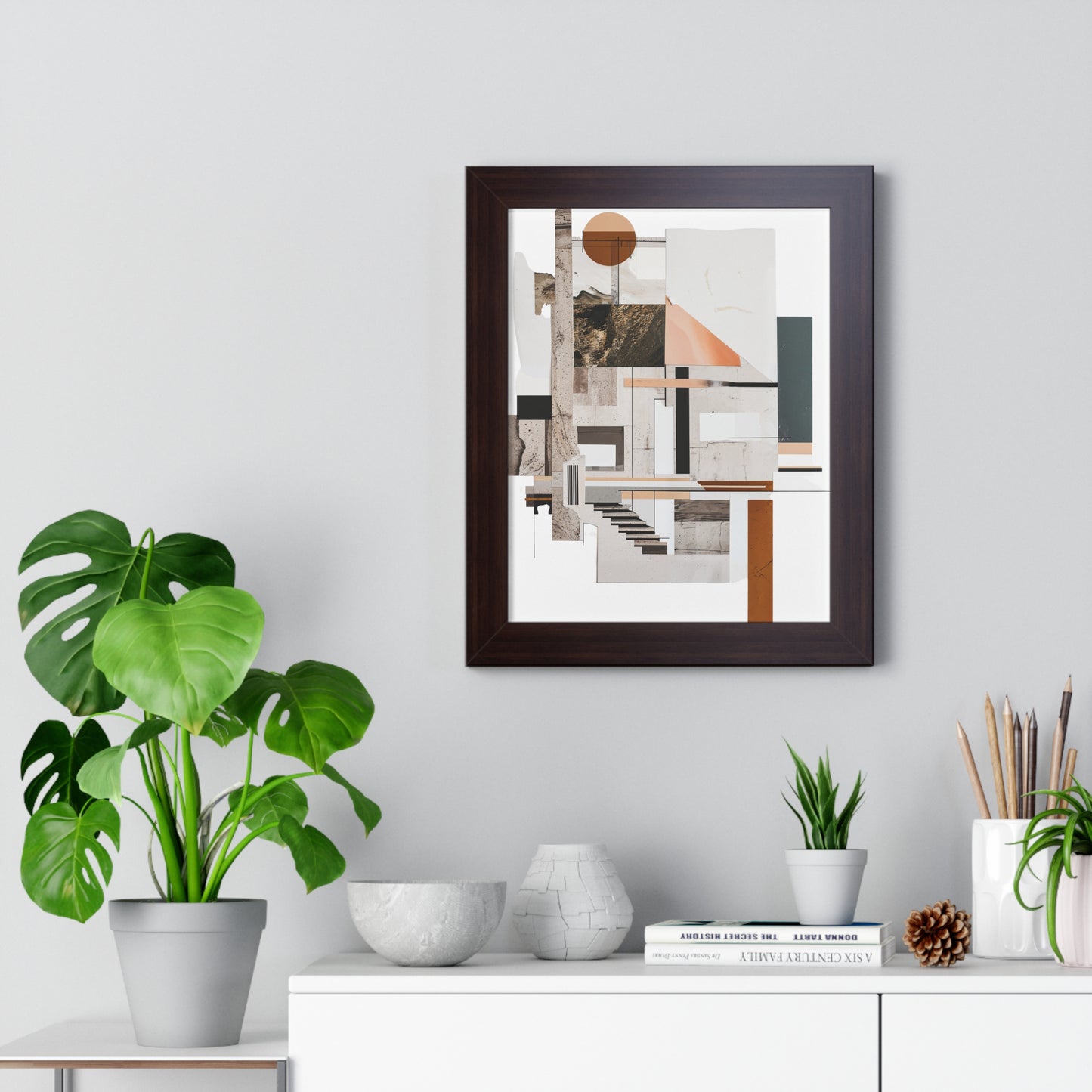 Brutalist Framed Vertical Poster