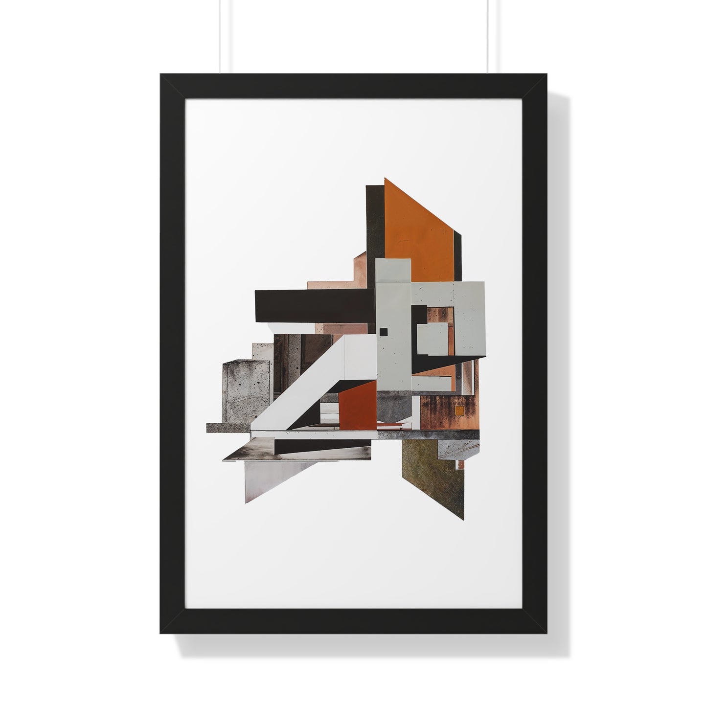 Brutalist Framed Vertical Poster