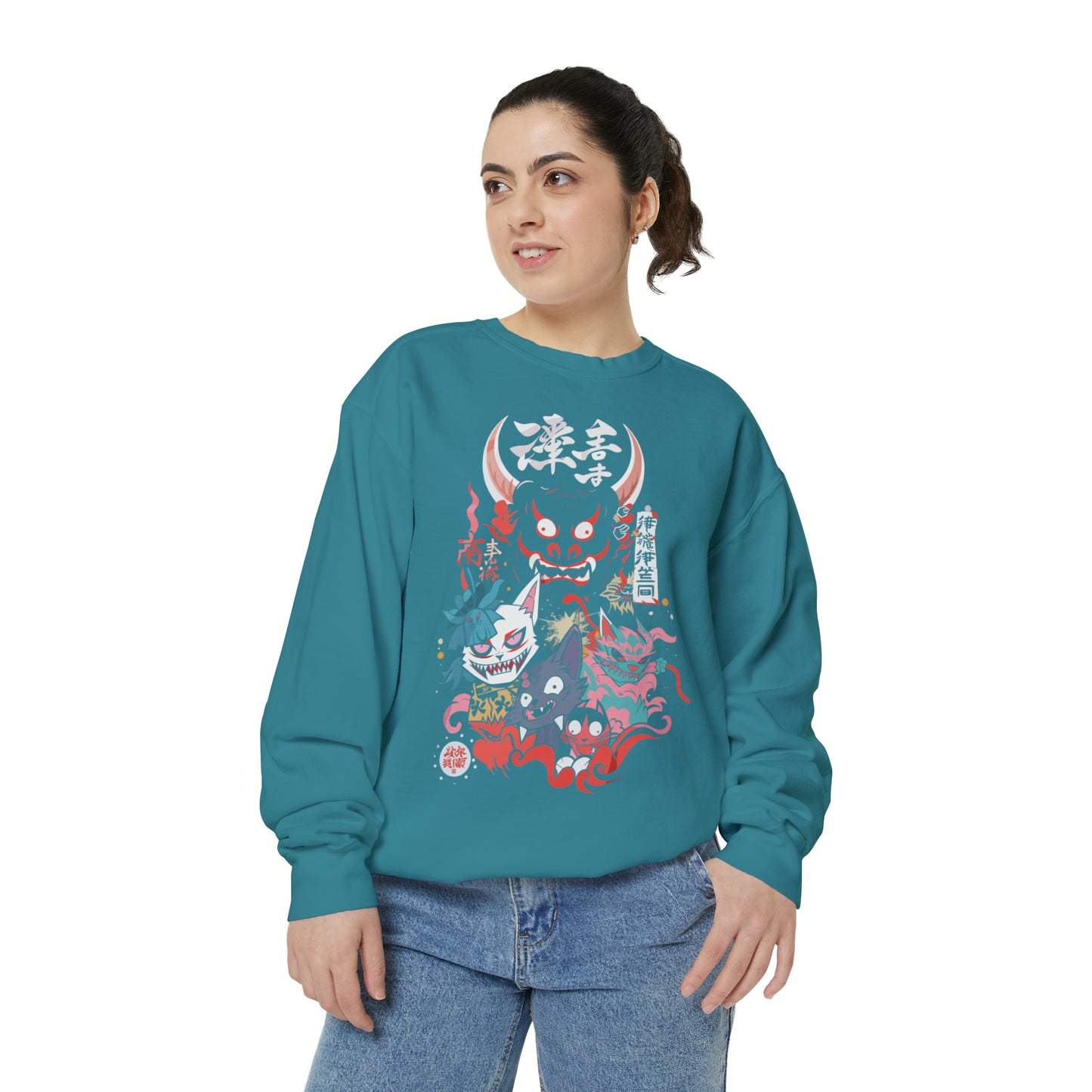 Haku Cat Dyed Sweatshirt