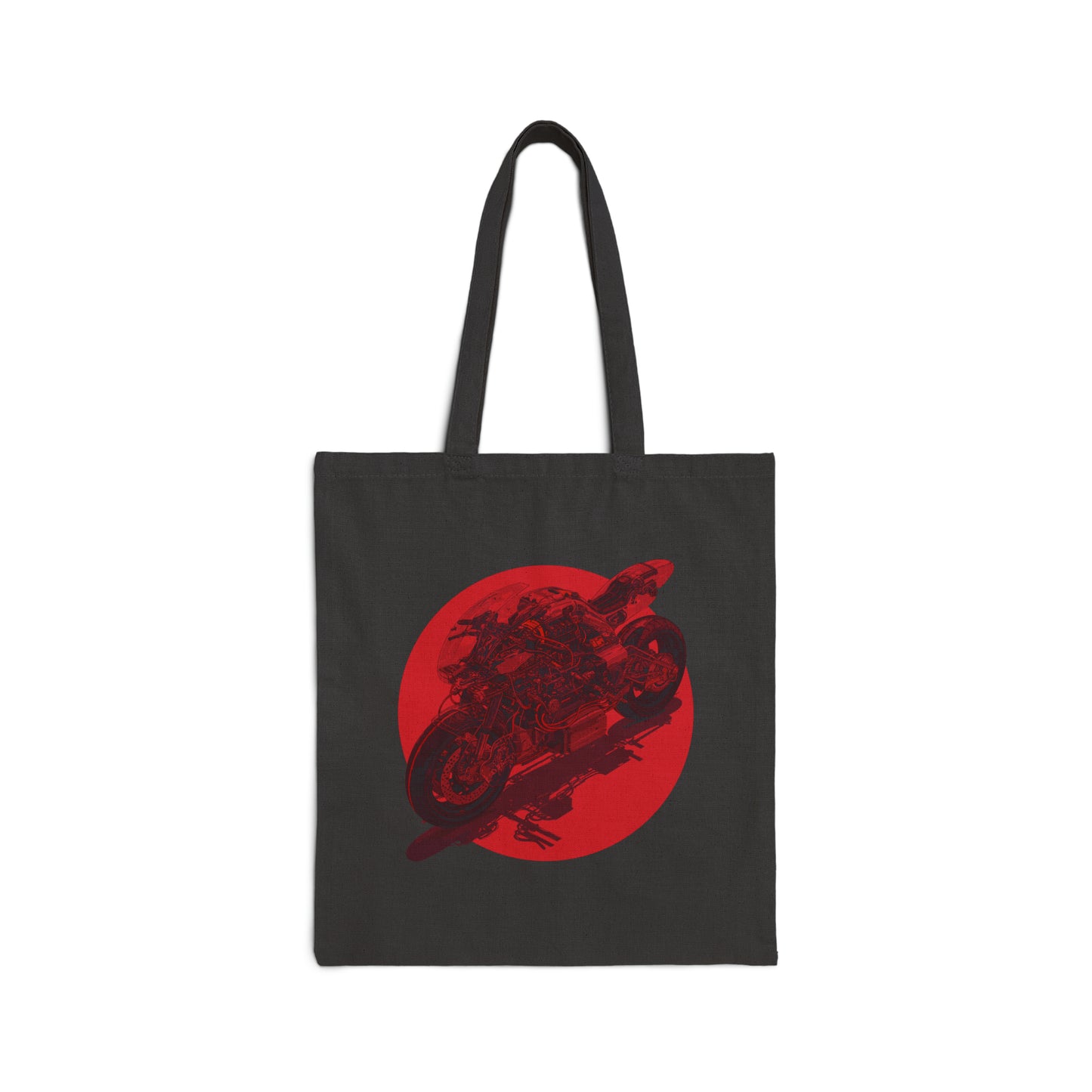 Future Motorcycle Red Tote Bag