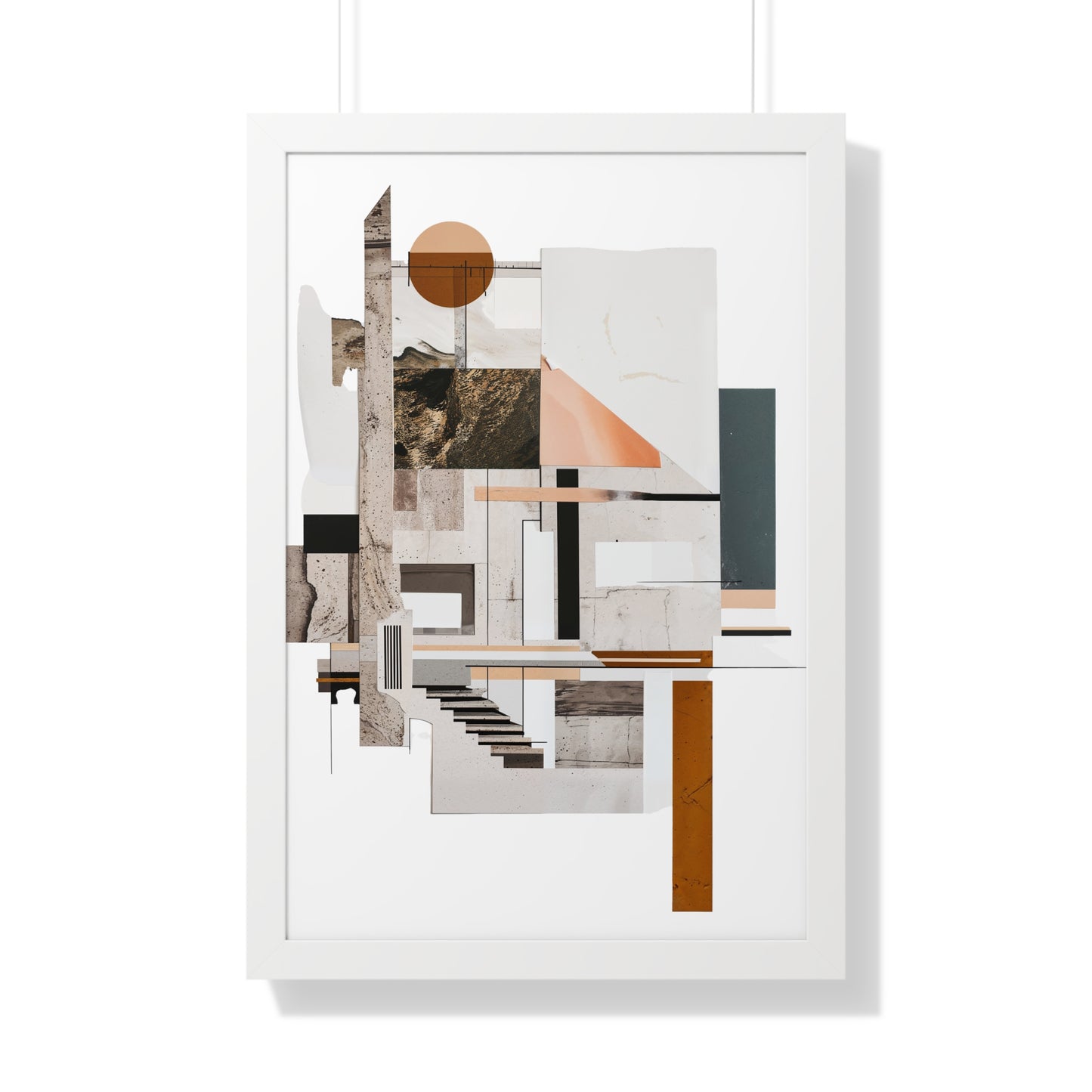 Brutalist Framed Vertical Poster