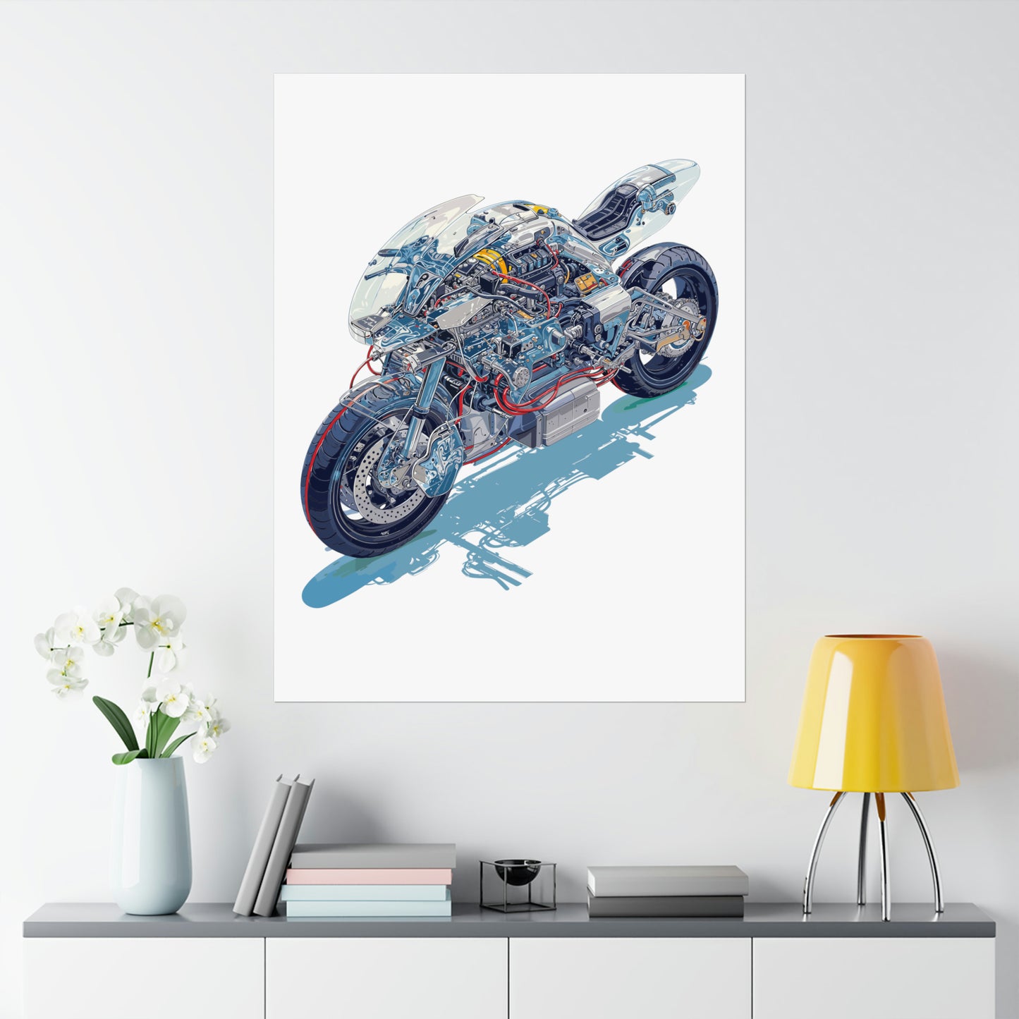 Neo Tokyo Bike  Matte Vertical Posters