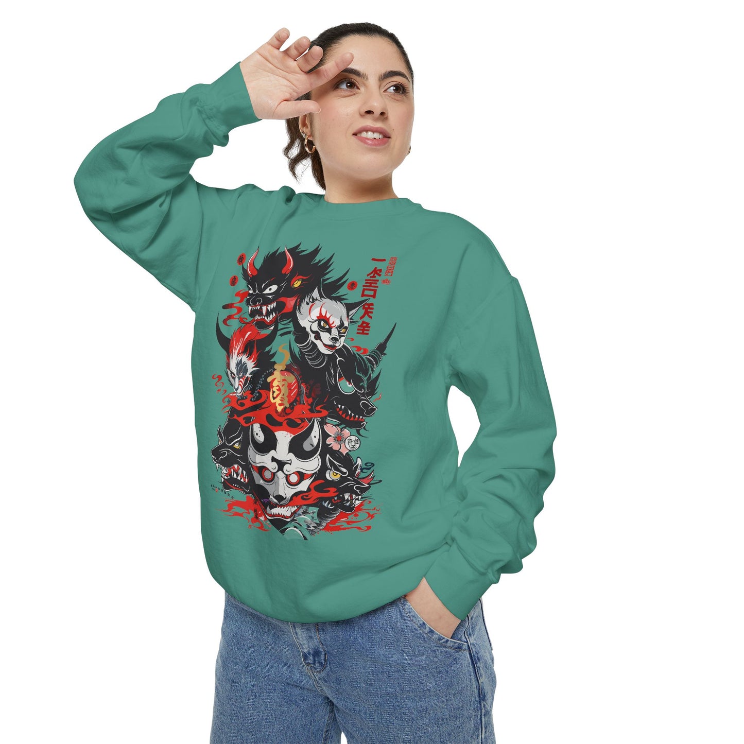 Haku Cat Dyed Sweatshirt