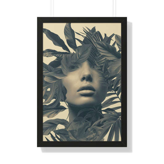 Tropical Eclectic Framed Vertical Poster