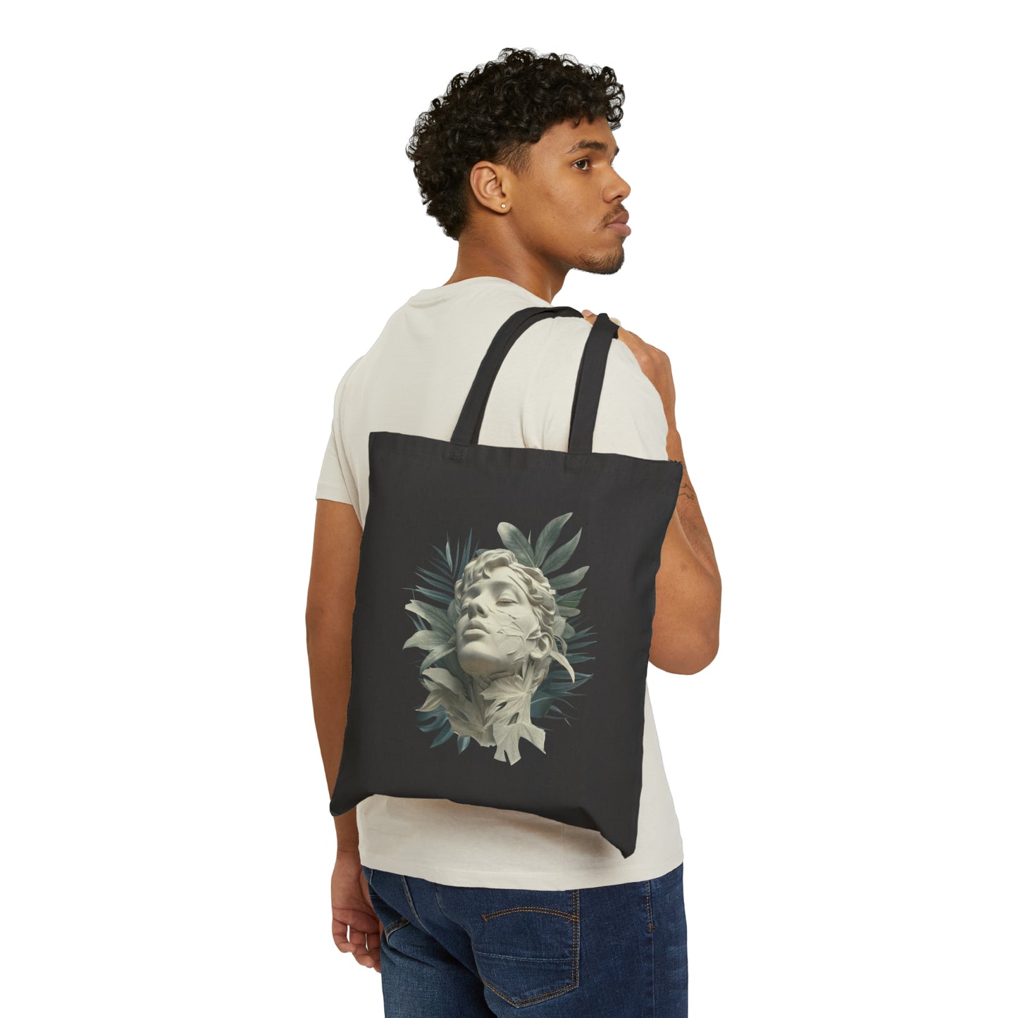 Tropical Eclectic Cotton Canvas Tote Bag