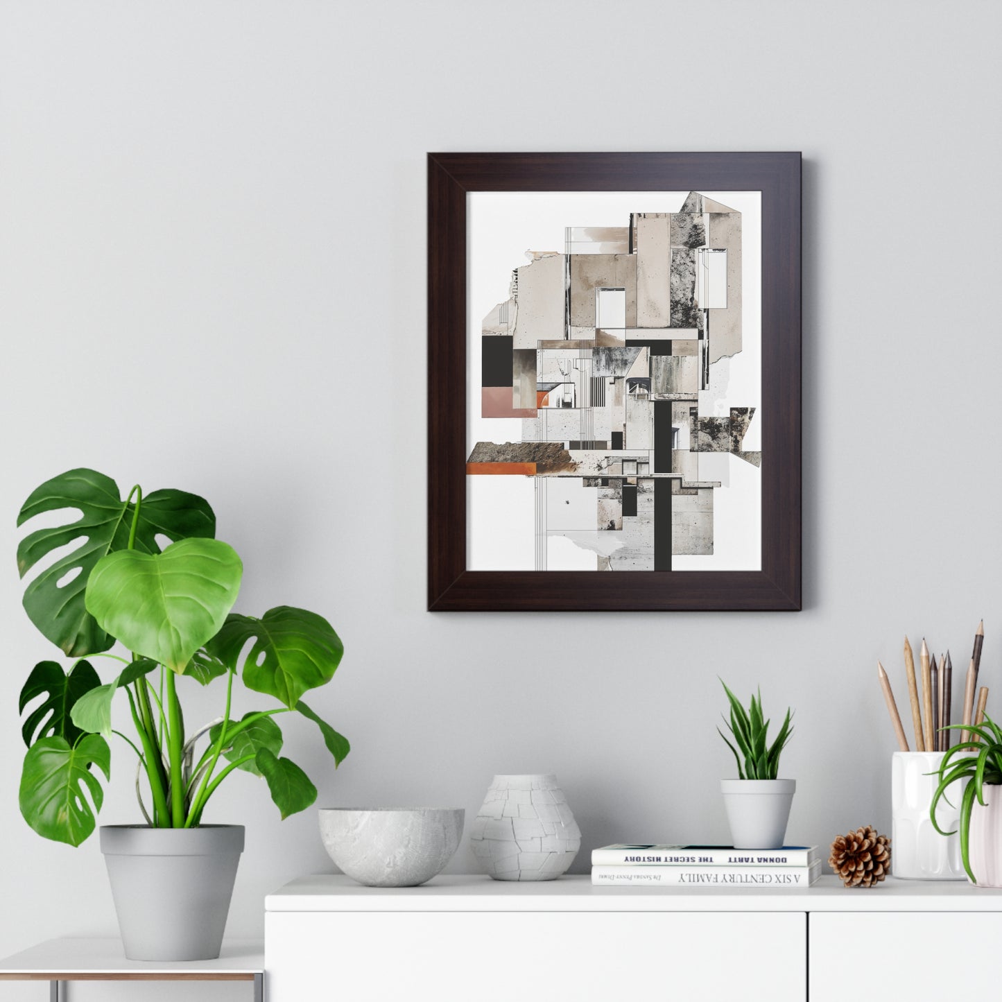 Brutalist Framed Vertical Poster