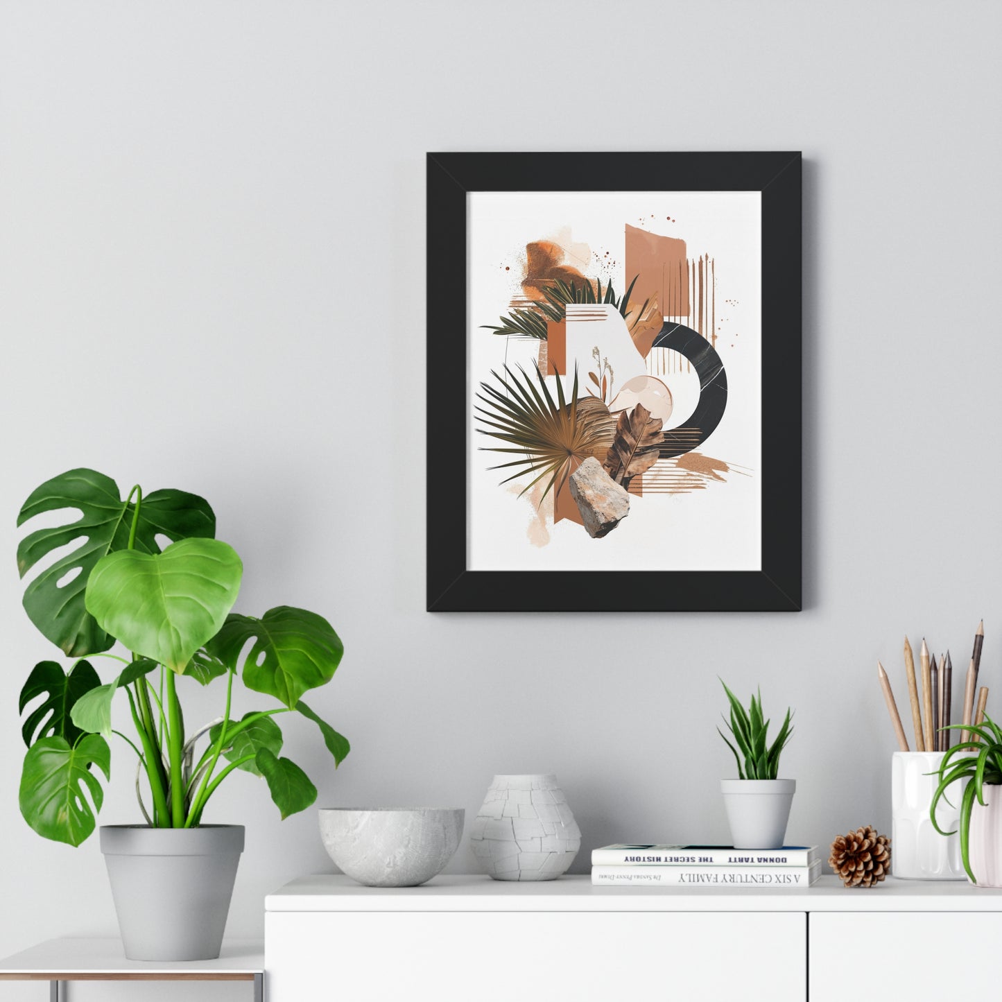 Tropical Eclectic Framed Vertical Poster