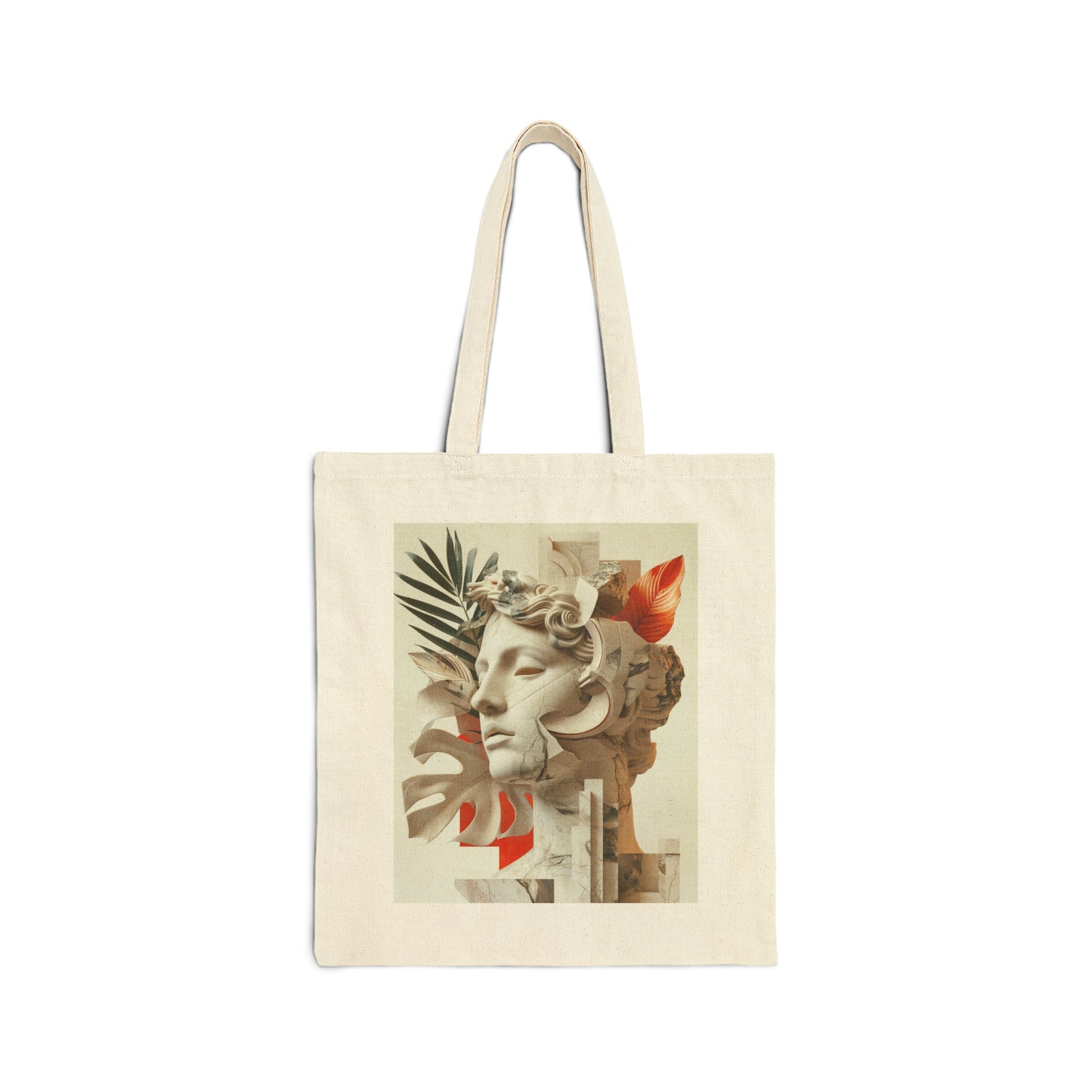 Tropical Eclectic Cotton Canvas Tote Bag