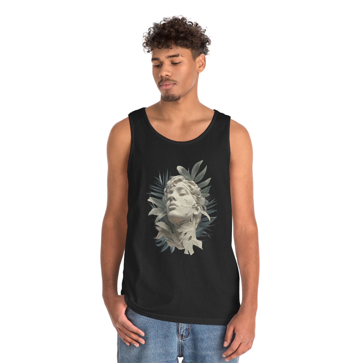 Tropical Eclectic Unisex Heavy Cotton Tank Top