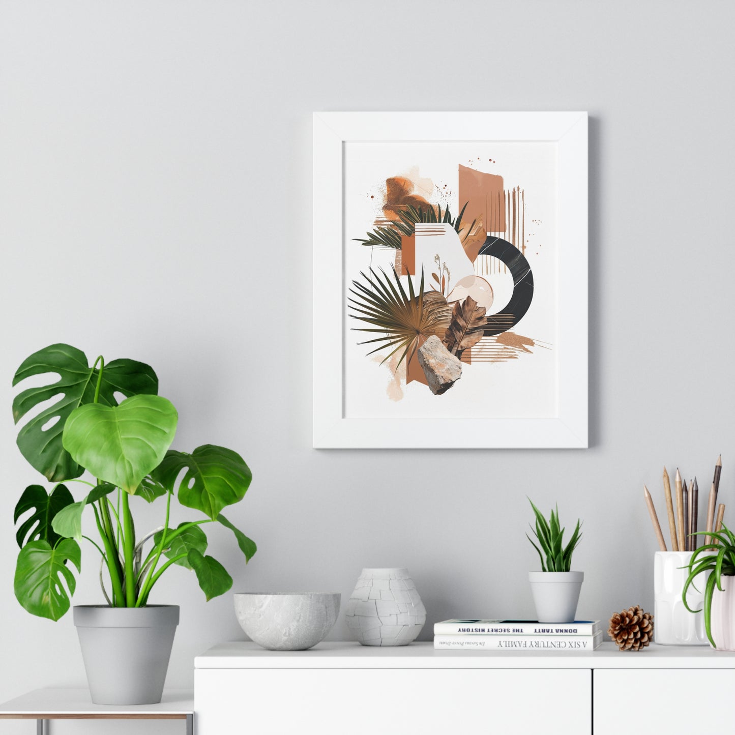 Tropical Eclectic Framed Vertical Poster