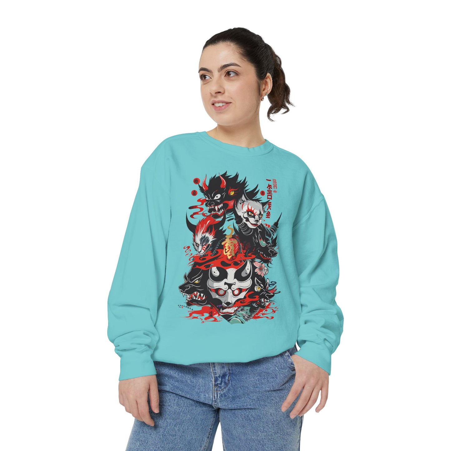 Haku Cat Dyed Sweatshirt