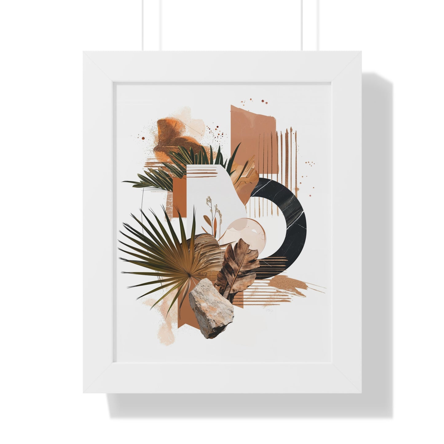 Tropical Eclectic Framed Vertical Poster