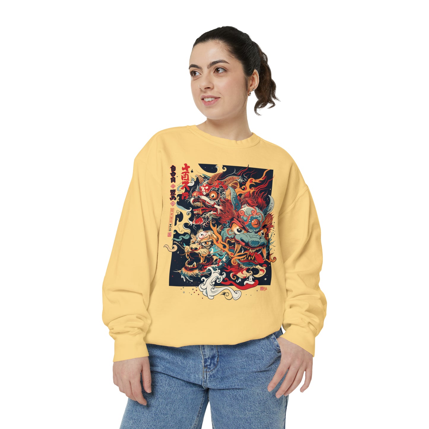 Haku Cat Dyed Sweatshirt