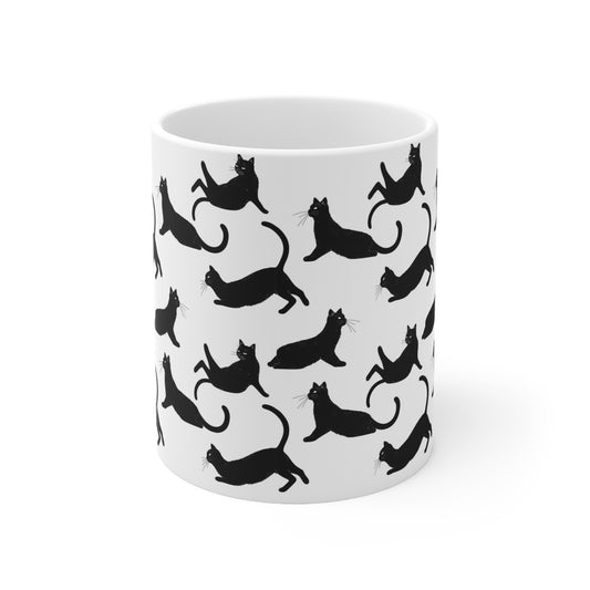 Relaxed Cat Ceramic Mug 11oz