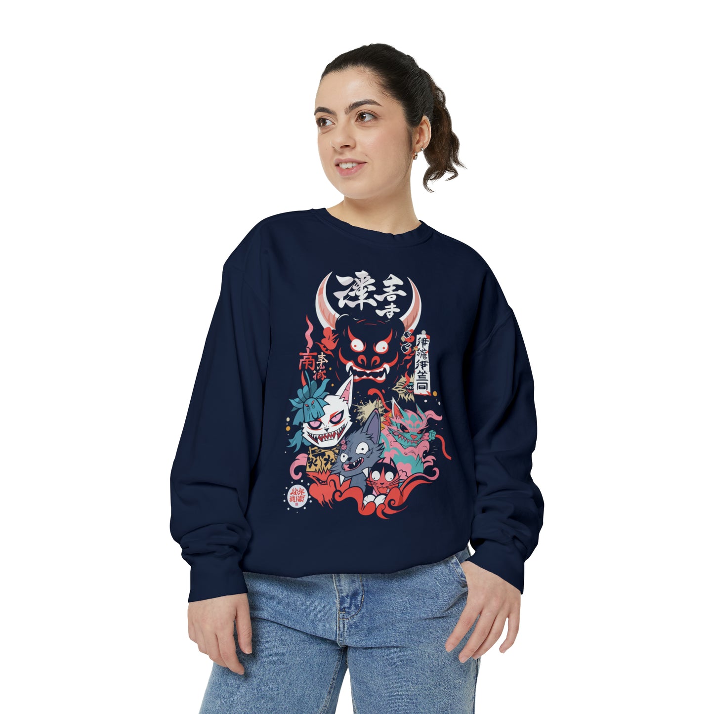 Haku Cat Dyed Sweatshirt