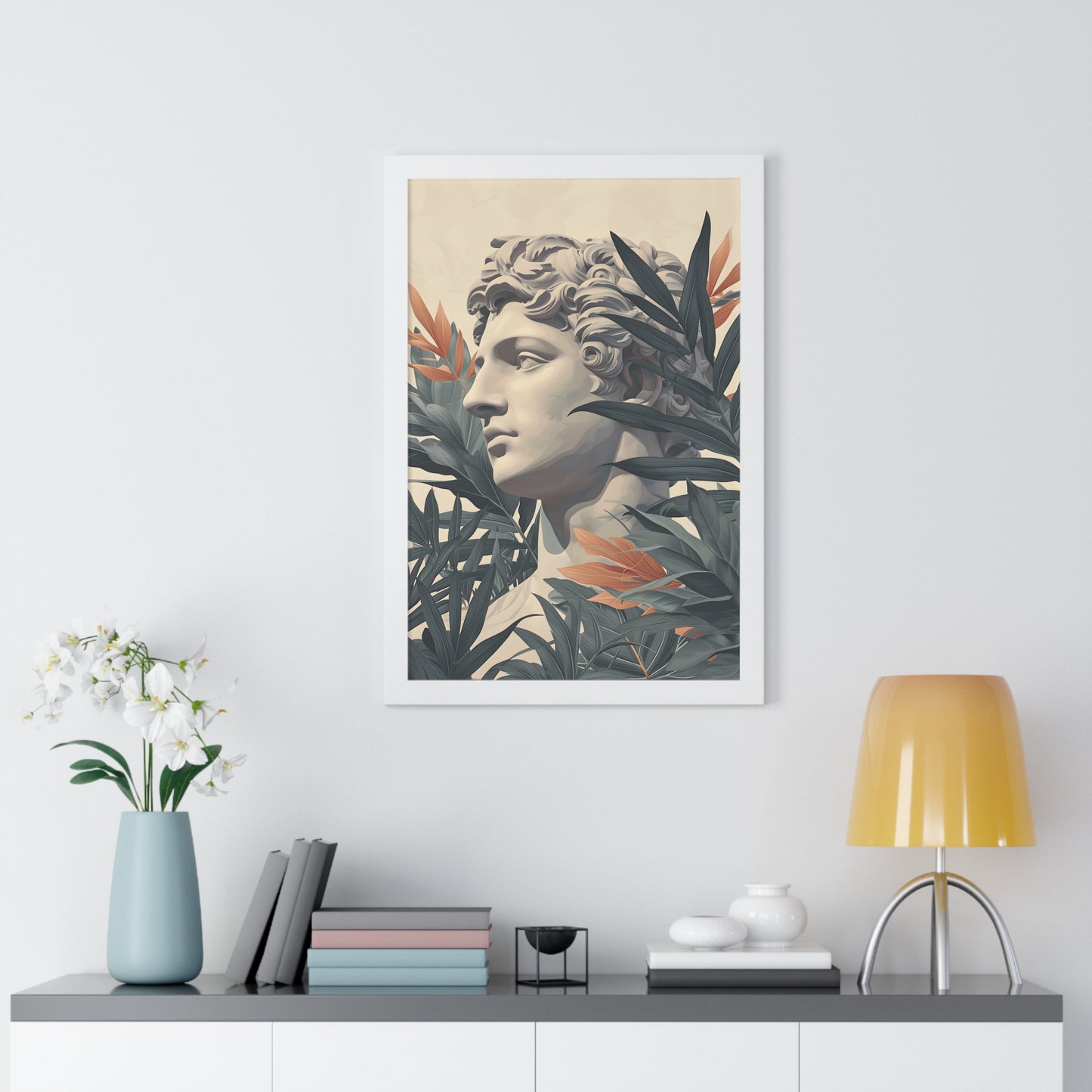 Tropical Eclectic Framed Vertical Poster