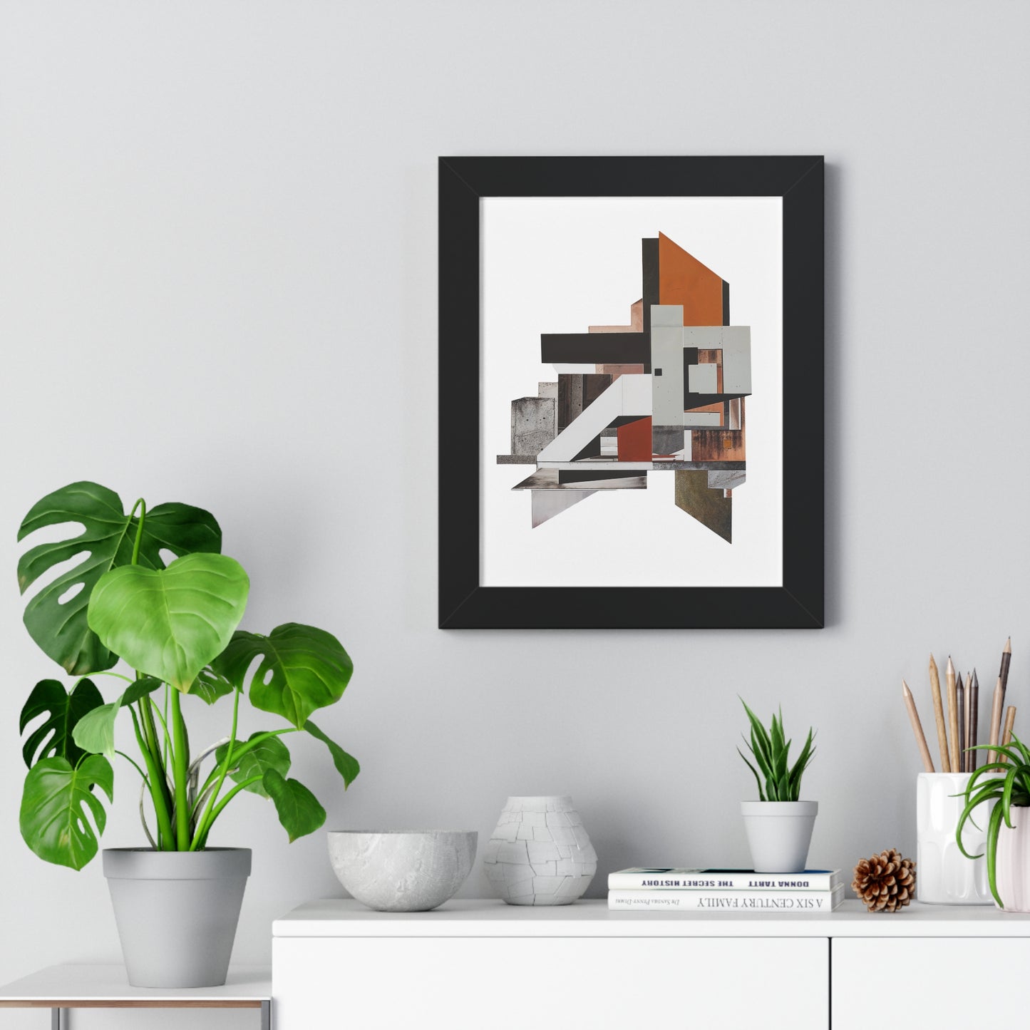 Brutalist Framed Vertical Poster