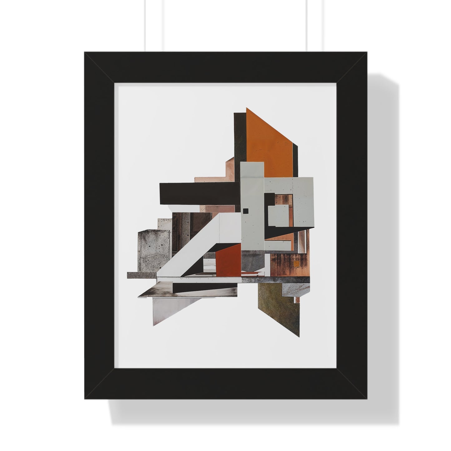 Brutalist Framed Vertical Poster