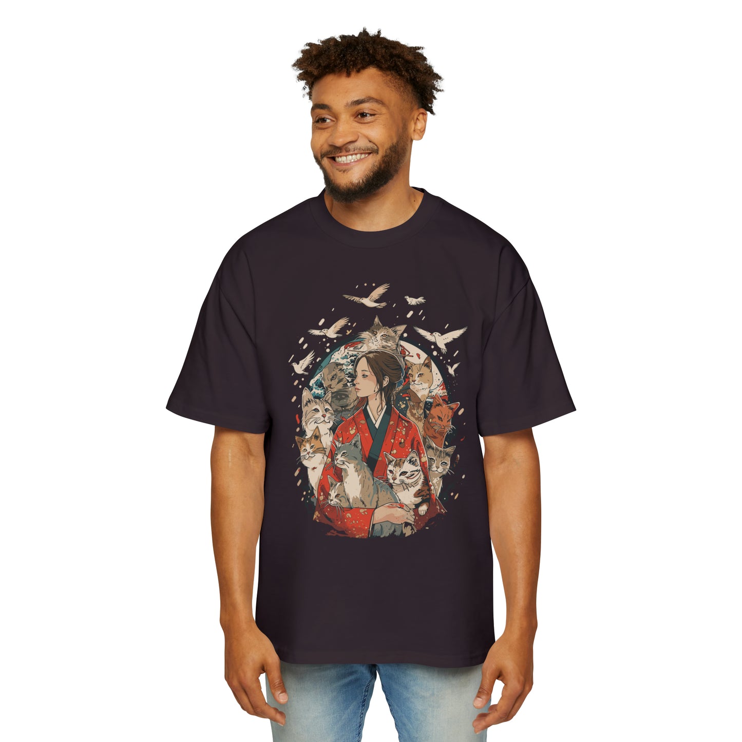 Haku Cats Heavy Oversized Tee