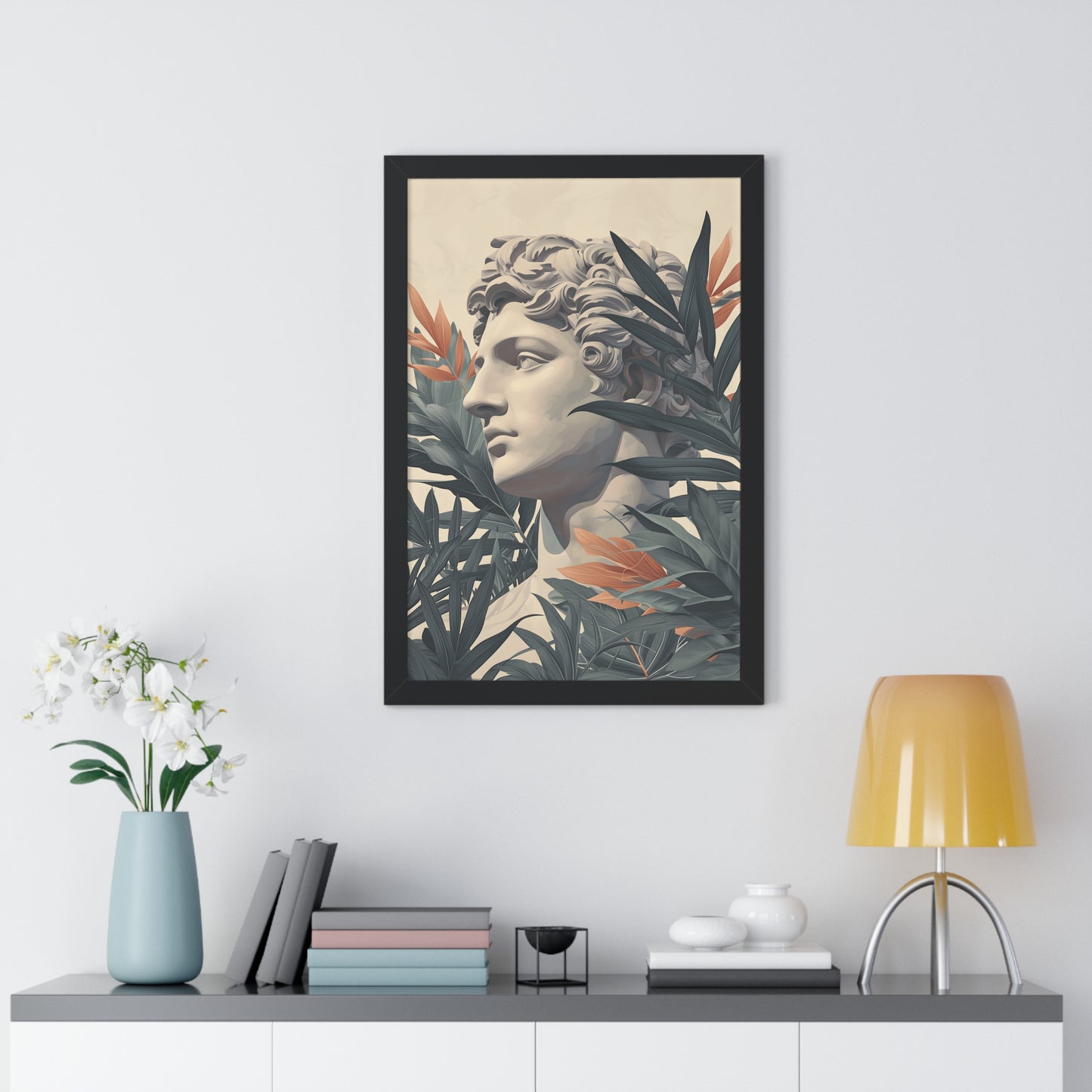 Tropical Eclectic Framed Vertical Poster