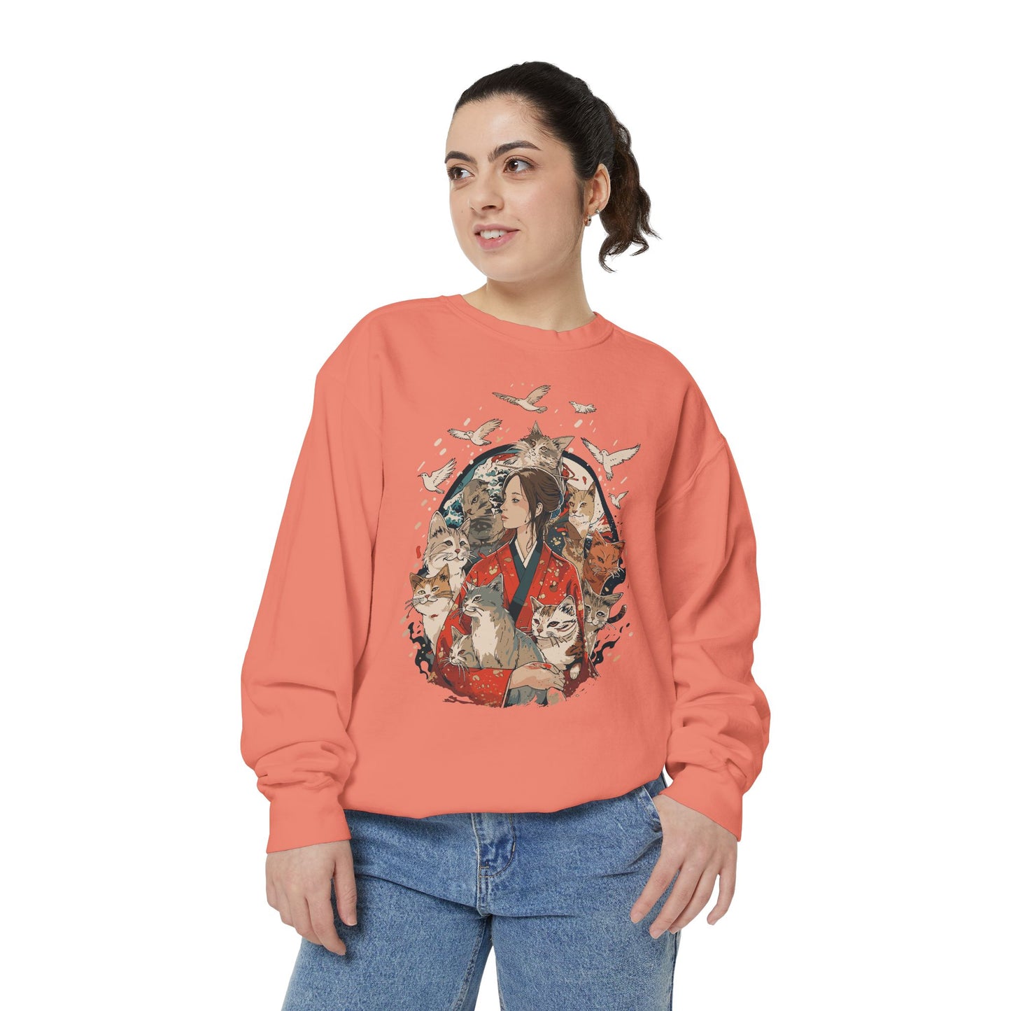 Oversized Sweatshirt - HAKU CAT Collection with @sumo_world