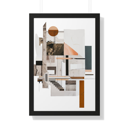 Brutalist Framed Vertical Poster